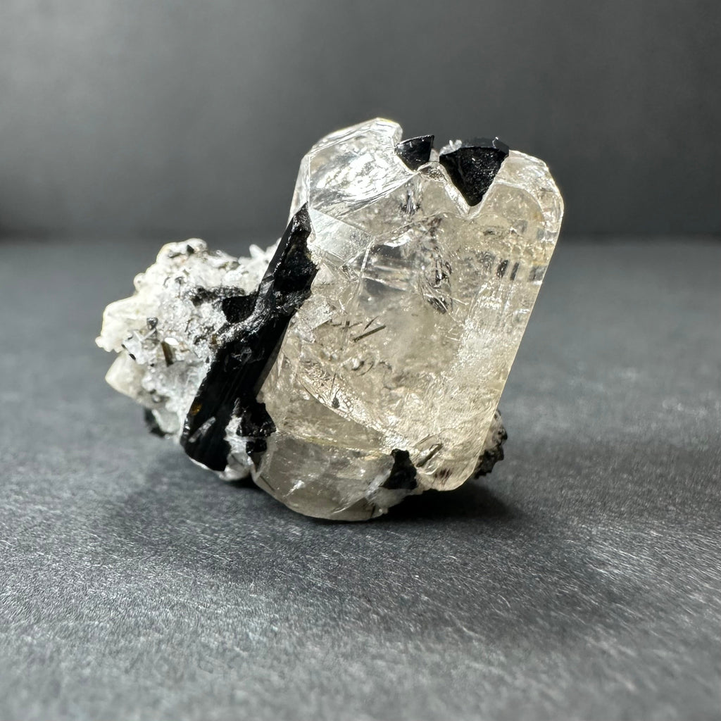White Topaz with Black Tourmaline Mt. Antero, San Isabel National Forest, Colorado | Minerals | Wiccan Center