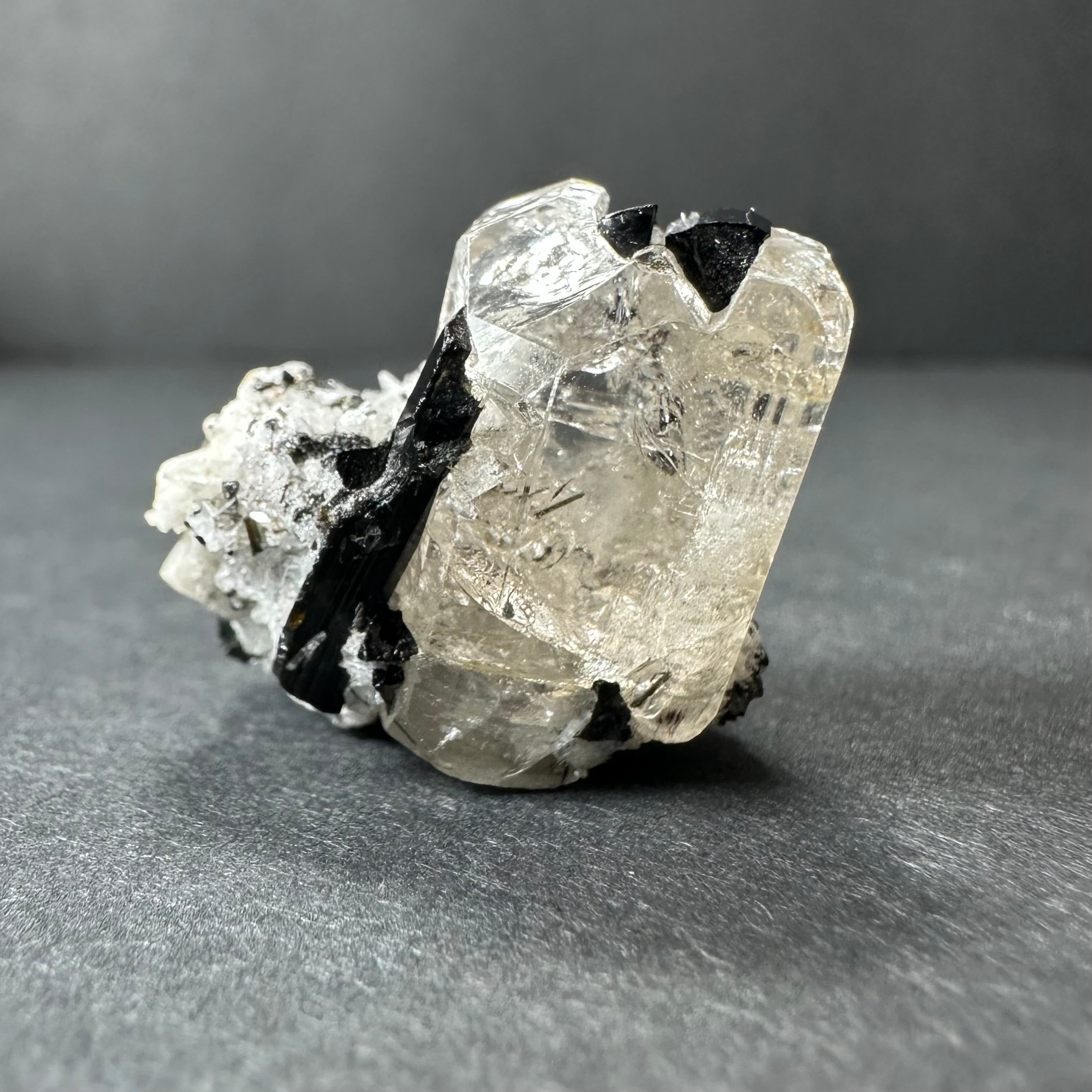 White Topaz with Black Tourmaline Mt. Antero, San Isabel National Forest, Colorado | Minerals | Wiccan Center