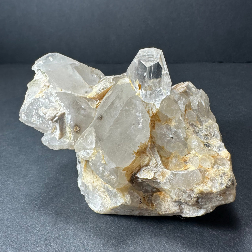 Topaz with Quartz and Muscovite on Feldspar from Skardu, Pakistan | Minerals | Wiccan Center