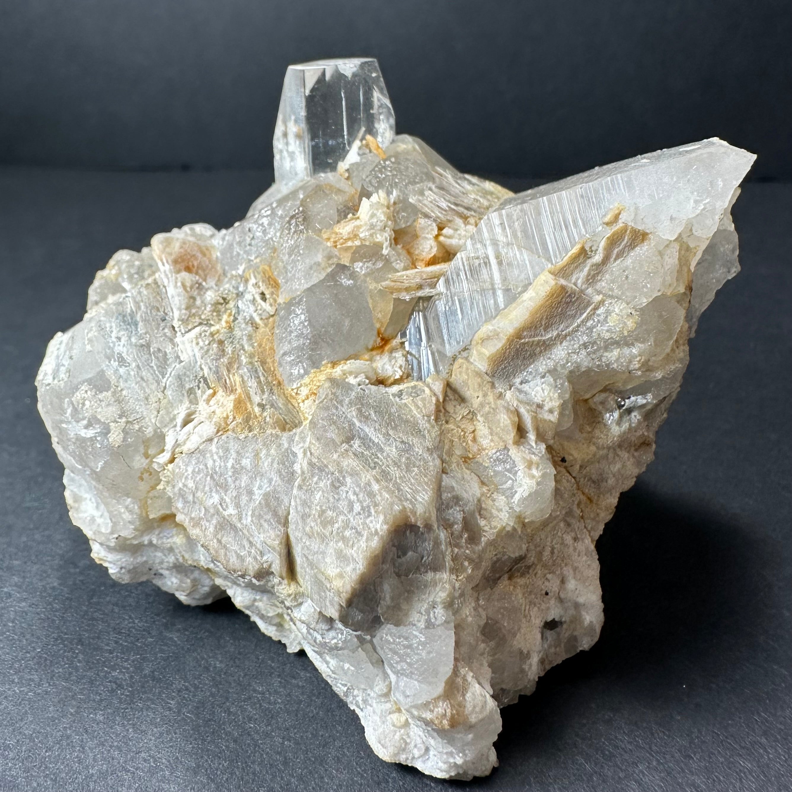Topaz with Quartz and Muscovite on Feldspar from Skardu, Pakistan | Minerals | Wiccan Center
