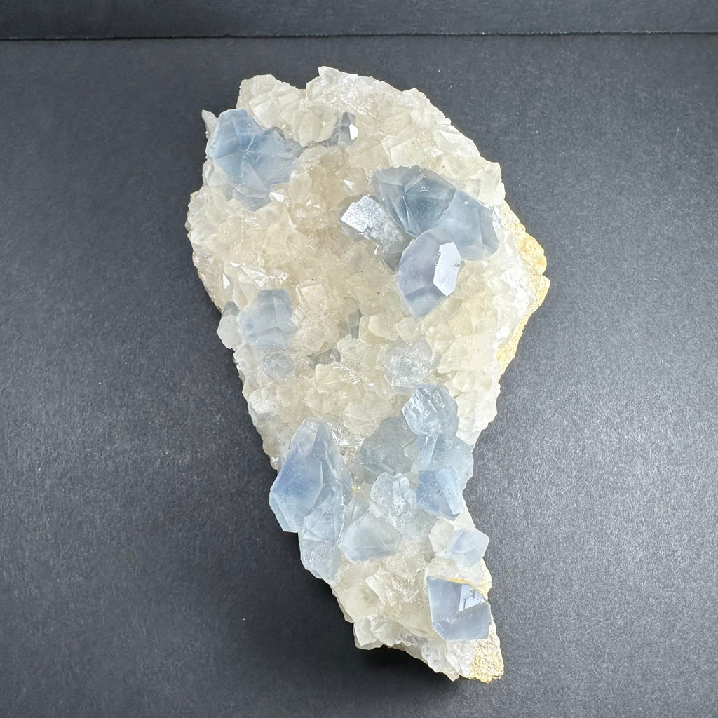 Celestite Crystals with Scalenohedral Calcite | Minerals | Wiccan Center