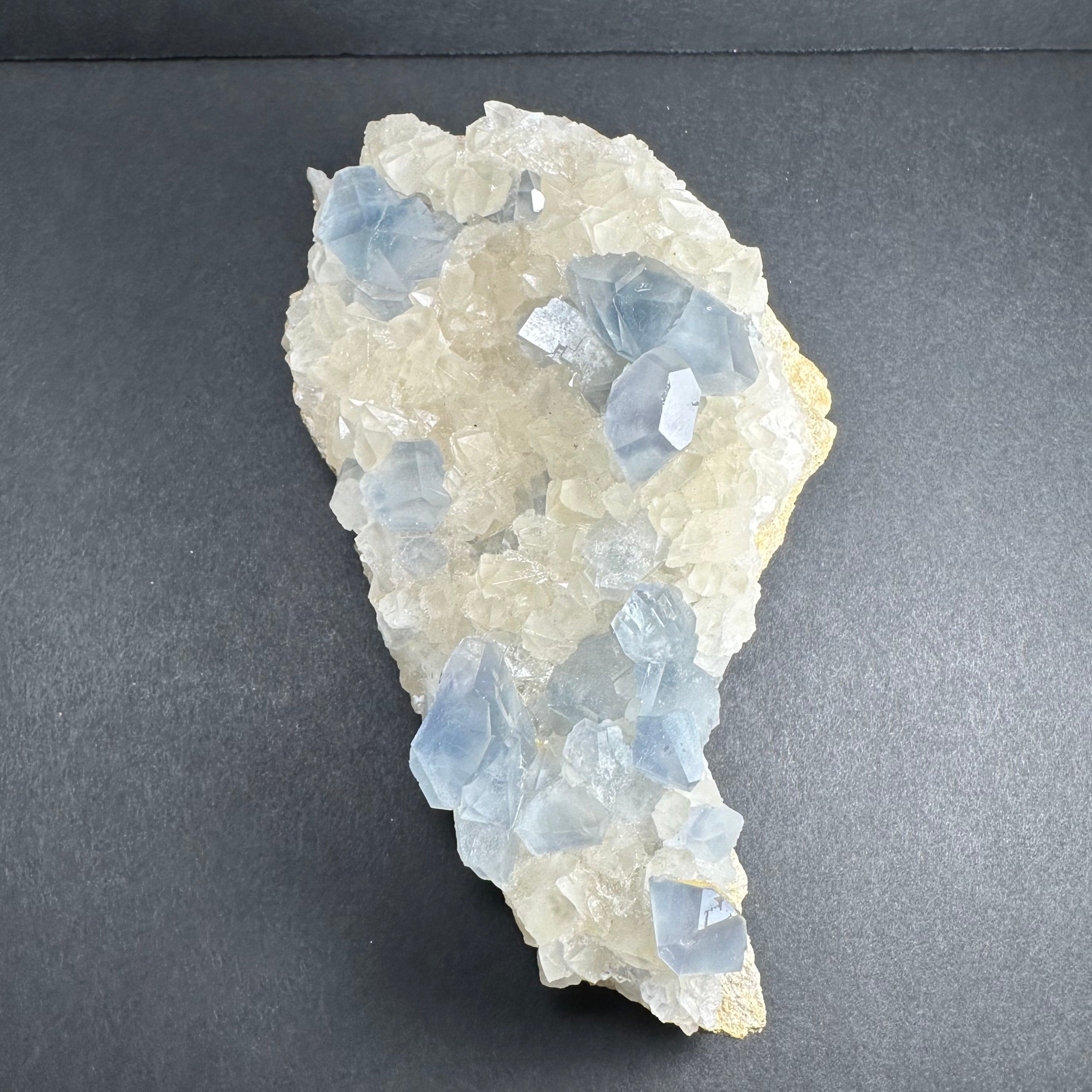 Celestite Crystals with Scalenohedral Calcite | Minerals | Wiccan Center