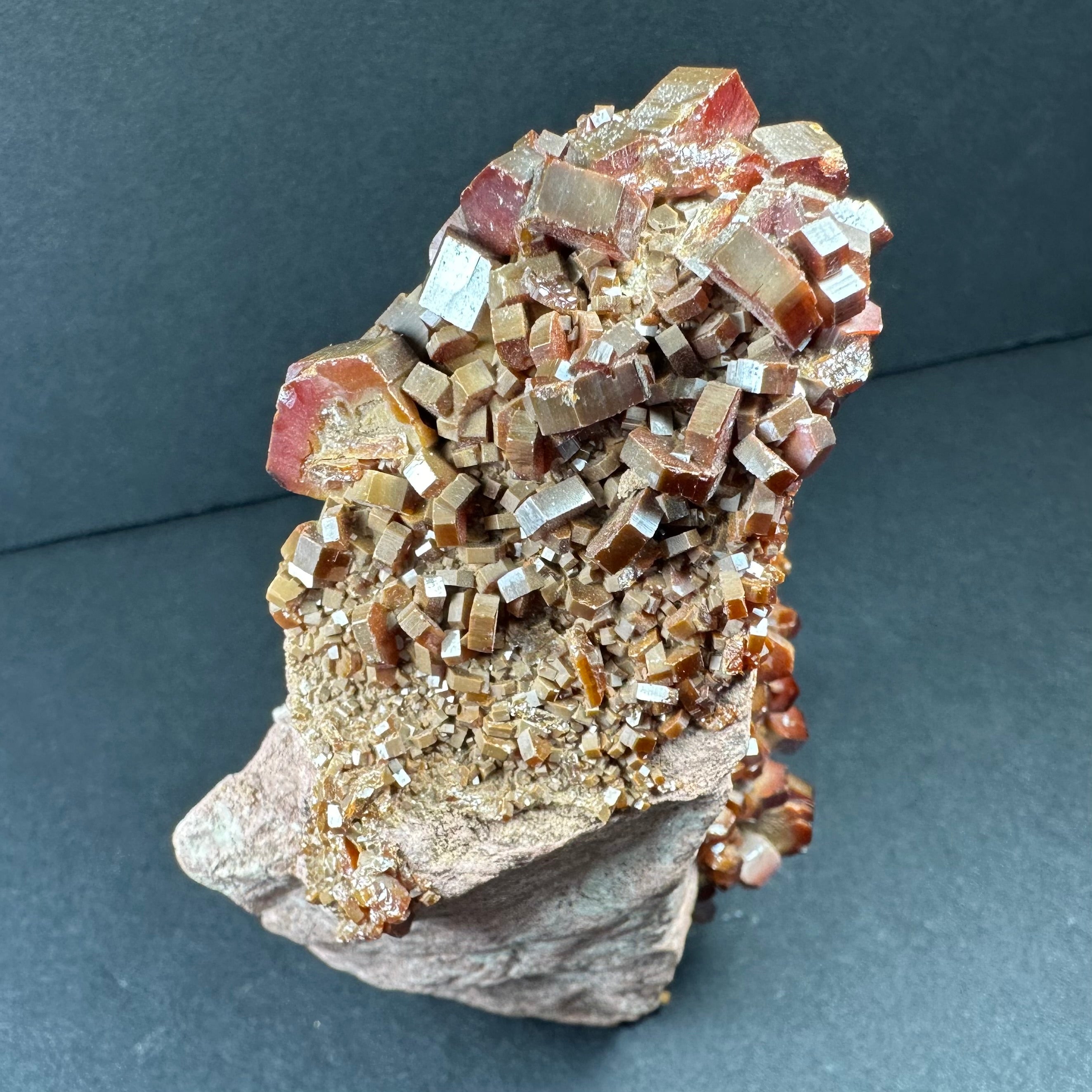 Vanadinite Cluster on Matrix from Mibladen, Morocco | Minerals | Wiccan Center