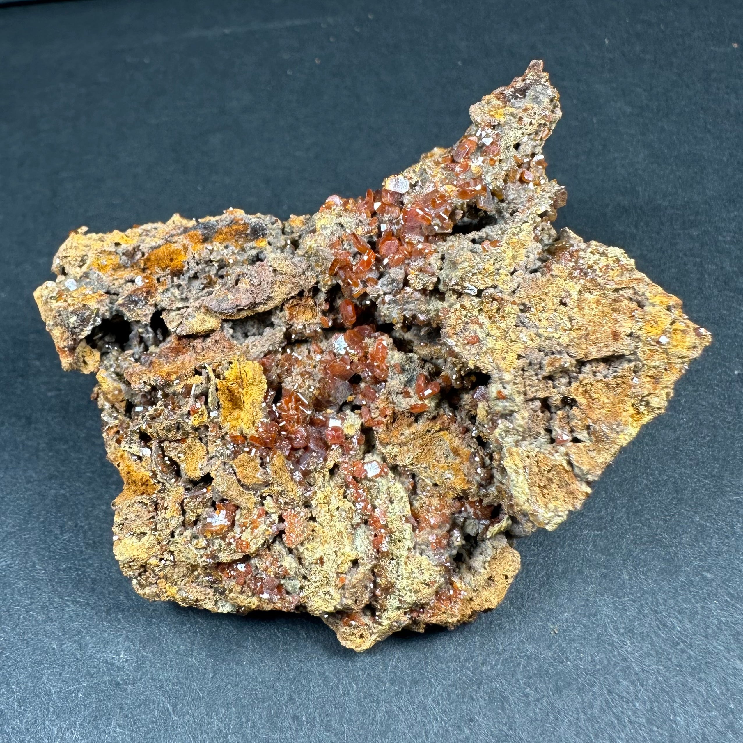 Wulfenite Cluster on Matrix from Maoniuping Mine, Sichuan, China | Minerals | Wiccan Center