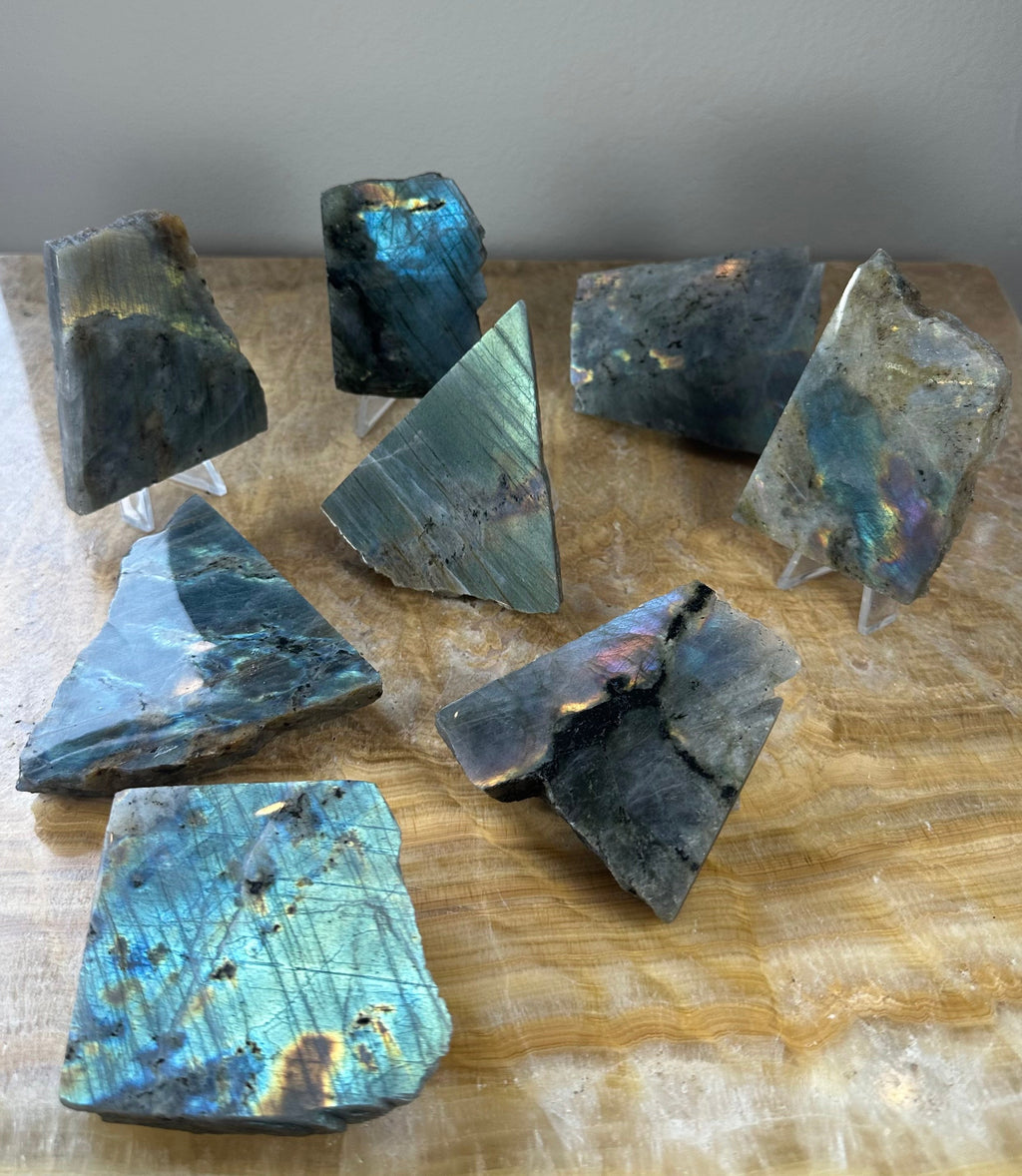 Labradorite Slab Polished on One Side | Lapidary | Wiccan Center