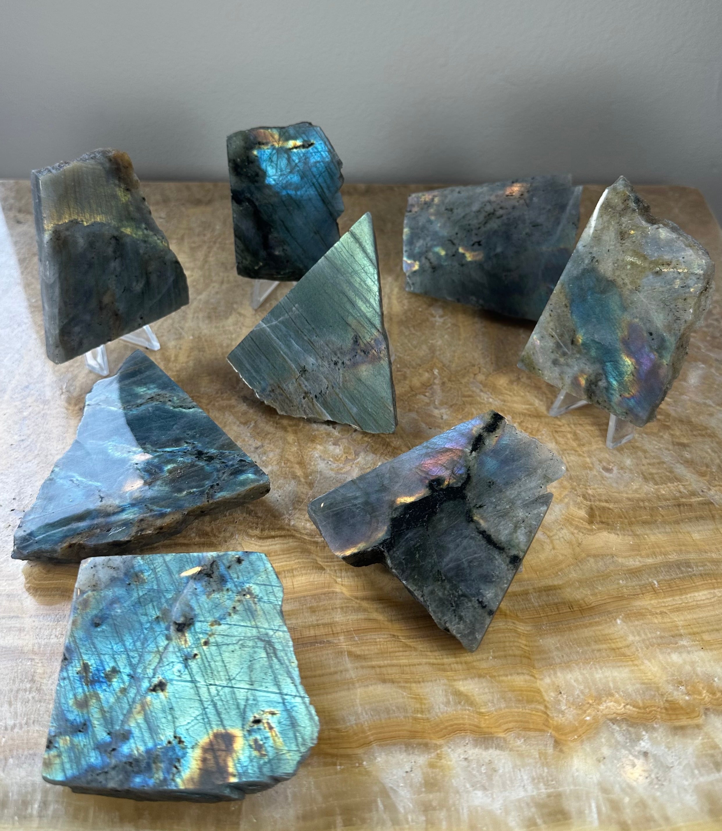 Labradorite Slab Polished on One Side | Lapidary | Wiccan Center