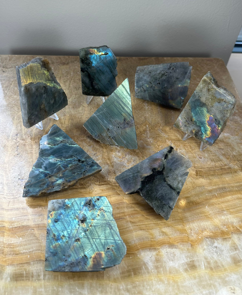 Labradorite Slab Polished on One Side | Lapidary | Wiccan Center