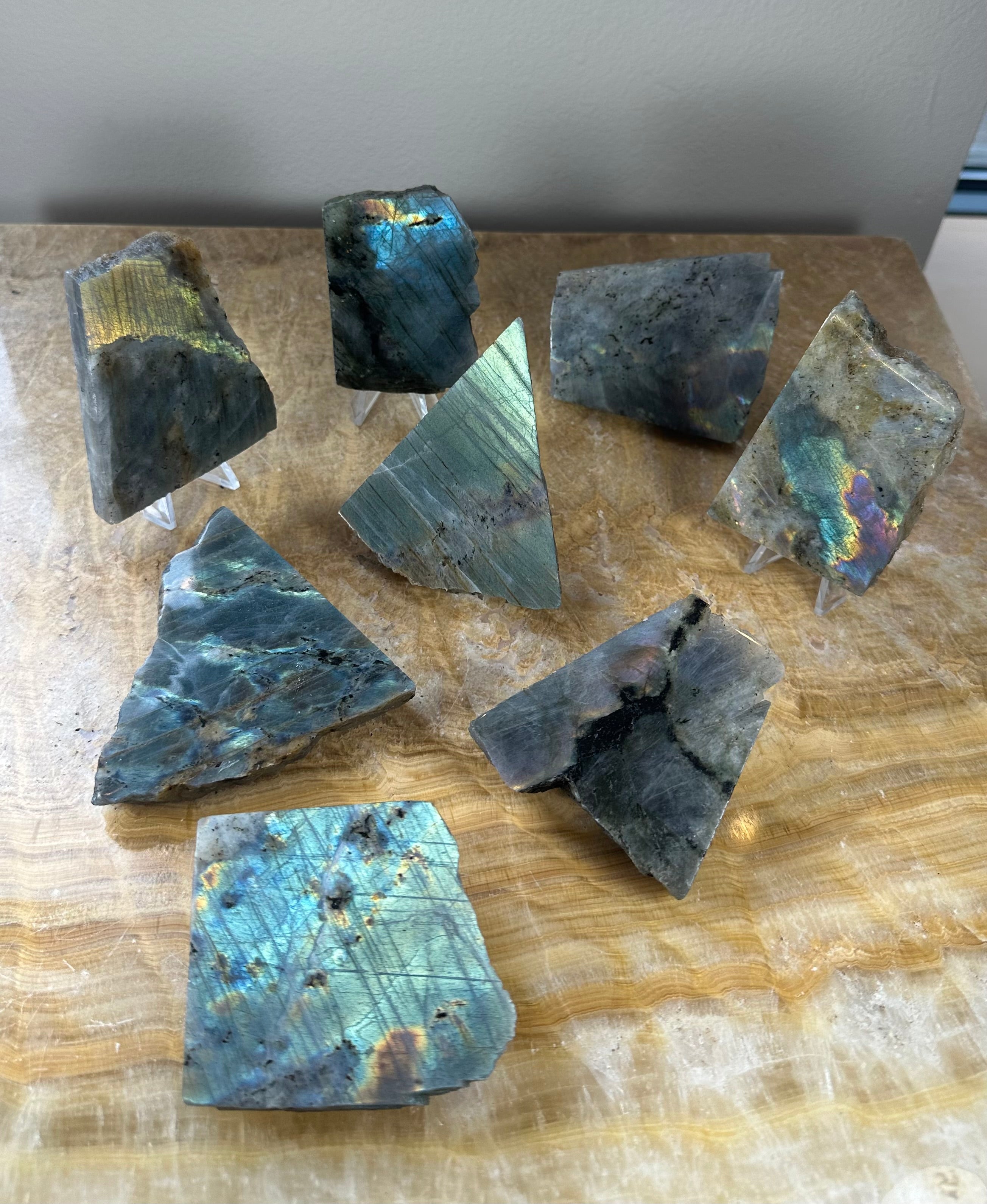 Labradorite Slab Polished on One Side | Lapidary | Wiccan Center