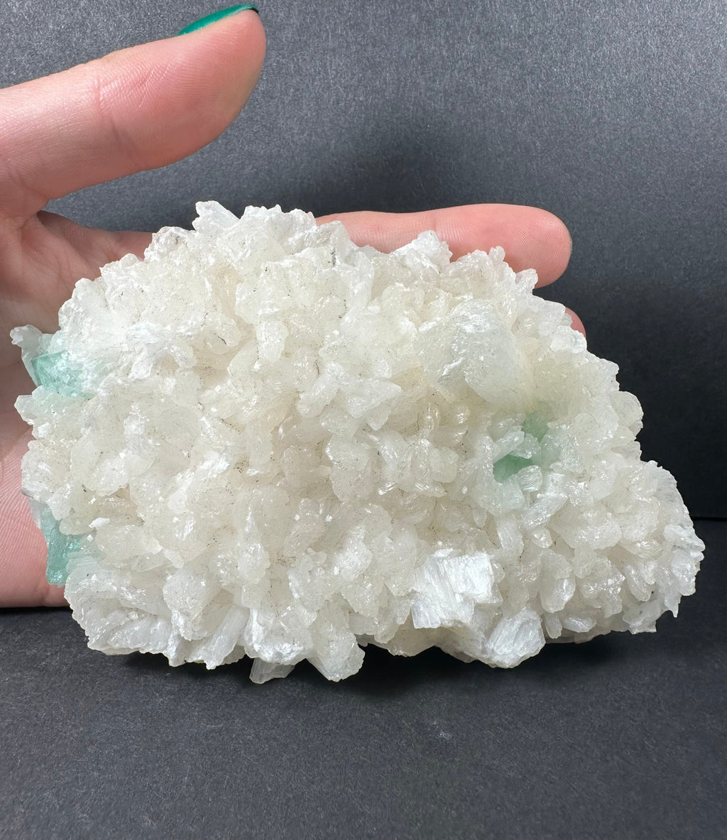 Ocean Green Apophyllite with Stilbite on matrix | Minerals | Wiccan Center