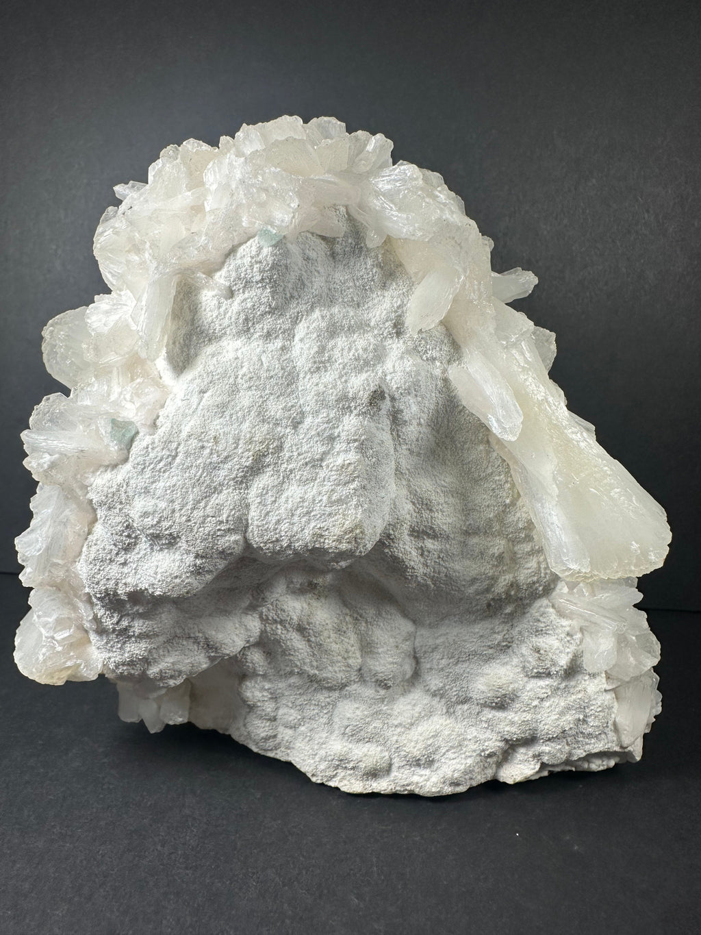Stilbite with Green Apophyllite and Mordenite on matrix | Minerals | Wiccan Center