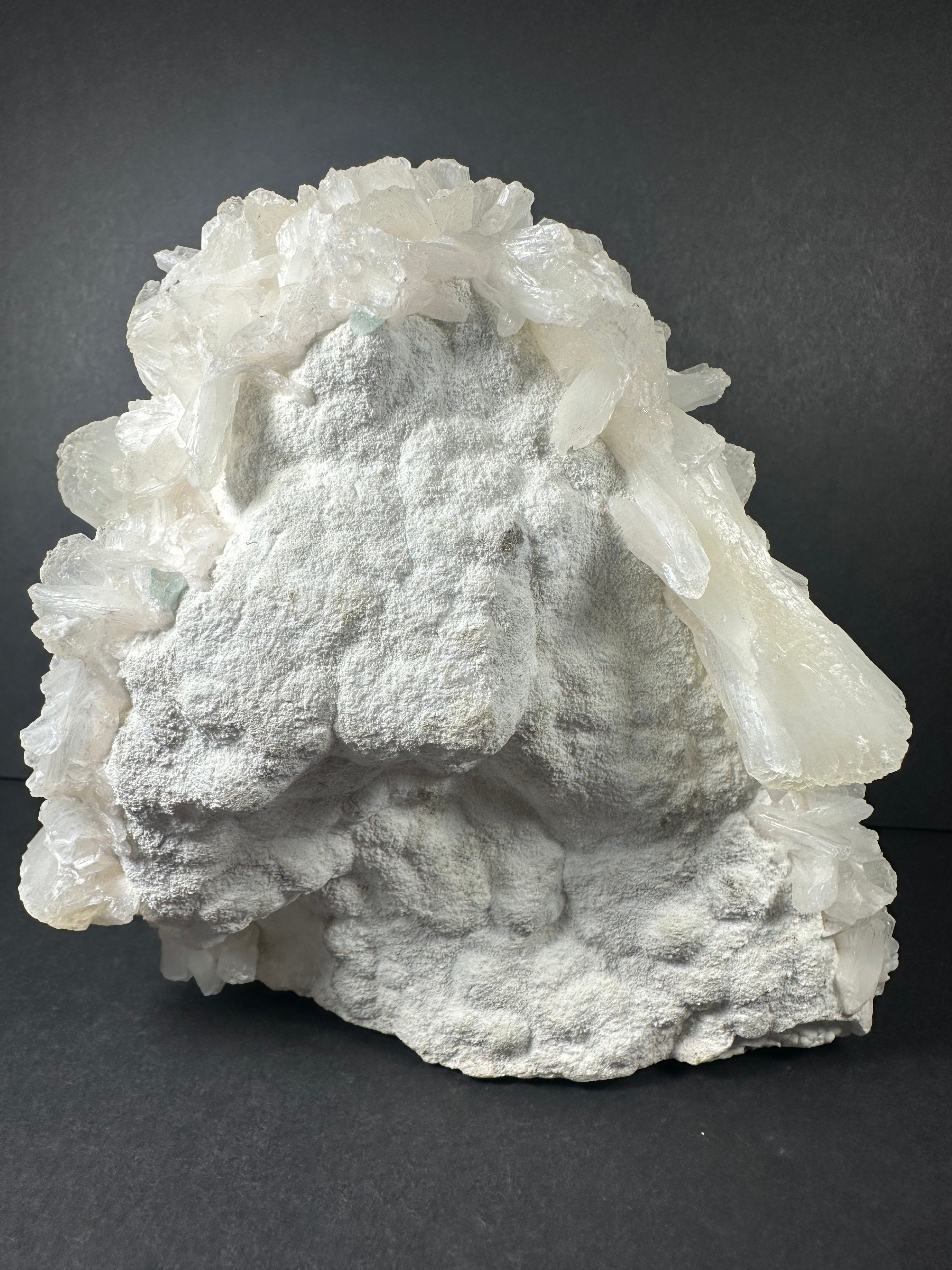 Stilbite with Green Apophyllite and Mordenite on matrix | Minerals | Wiccan Center