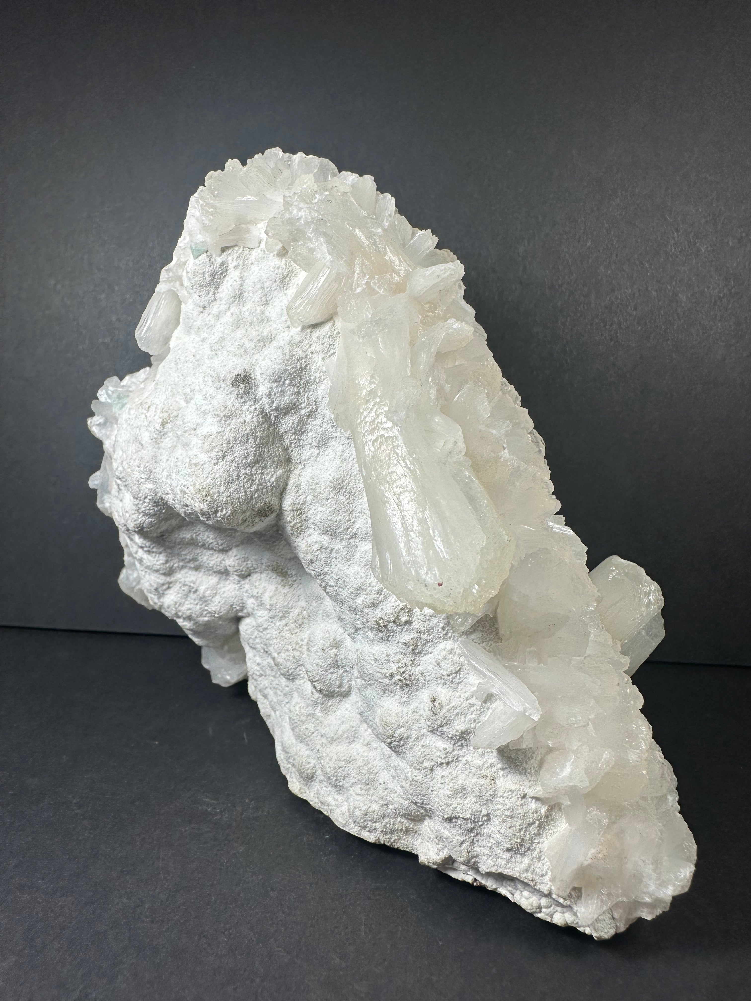 Stilbite with Green Apophyllite and Mordenite on matrix | Minerals | Wiccan Center