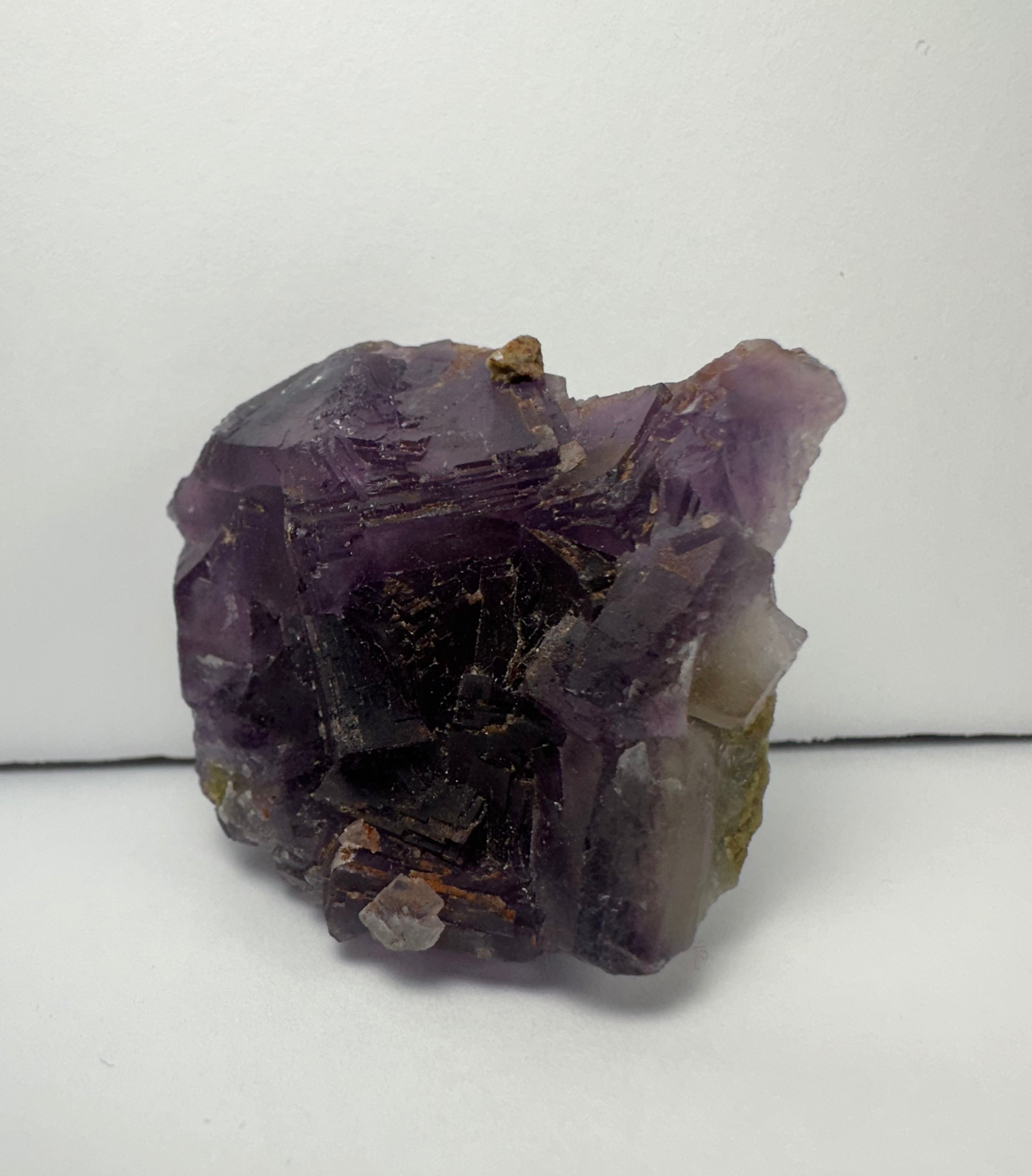 Purple Cubic Fluorite on matrix | Minerals | Wiccan Center