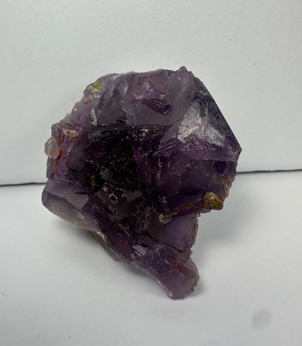 Purple Cubic Fluorite on matrix | Minerals | Wiccan Center