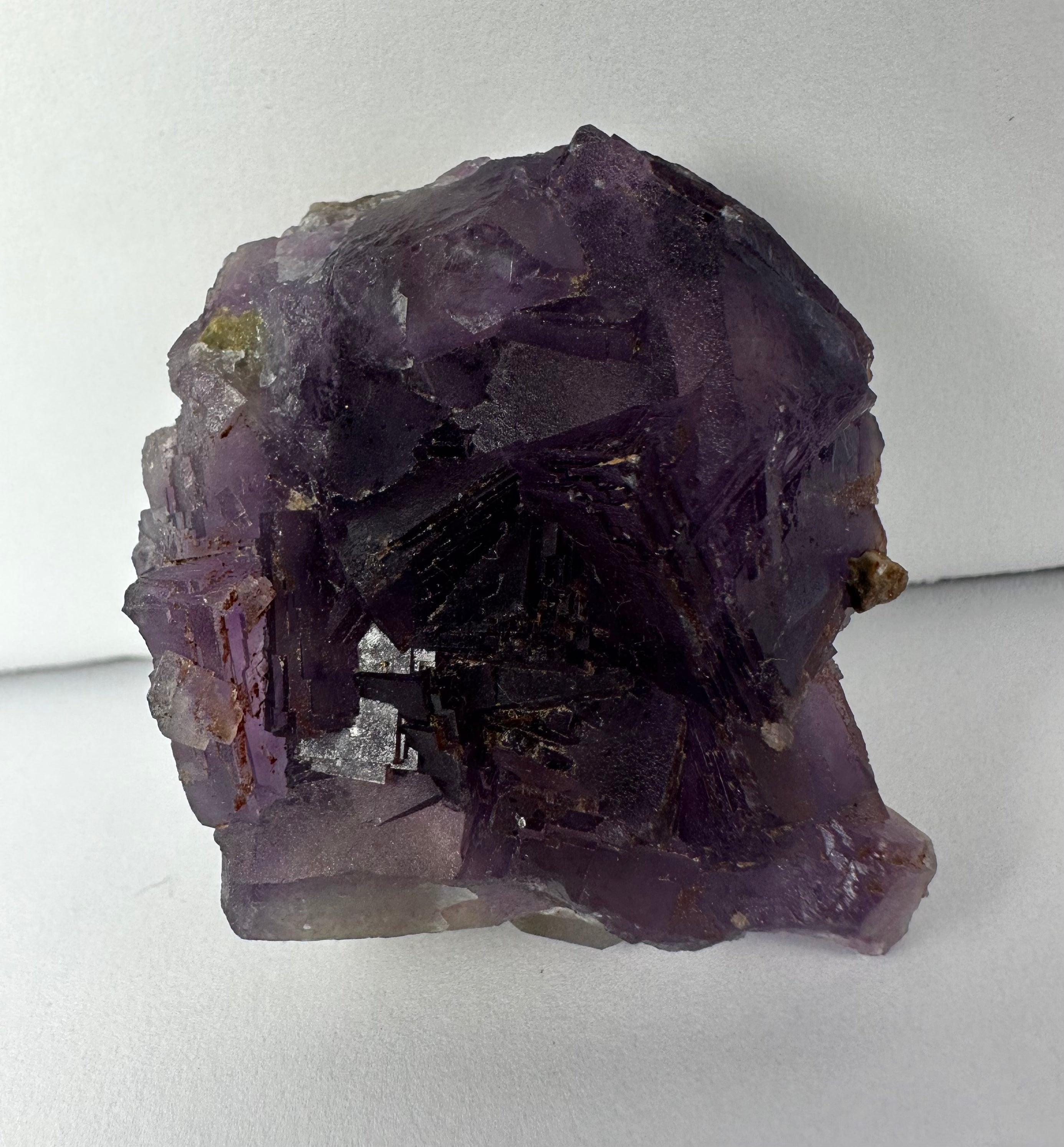 Purple Cubic Fluorite on matrix | Minerals | Wiccan Center