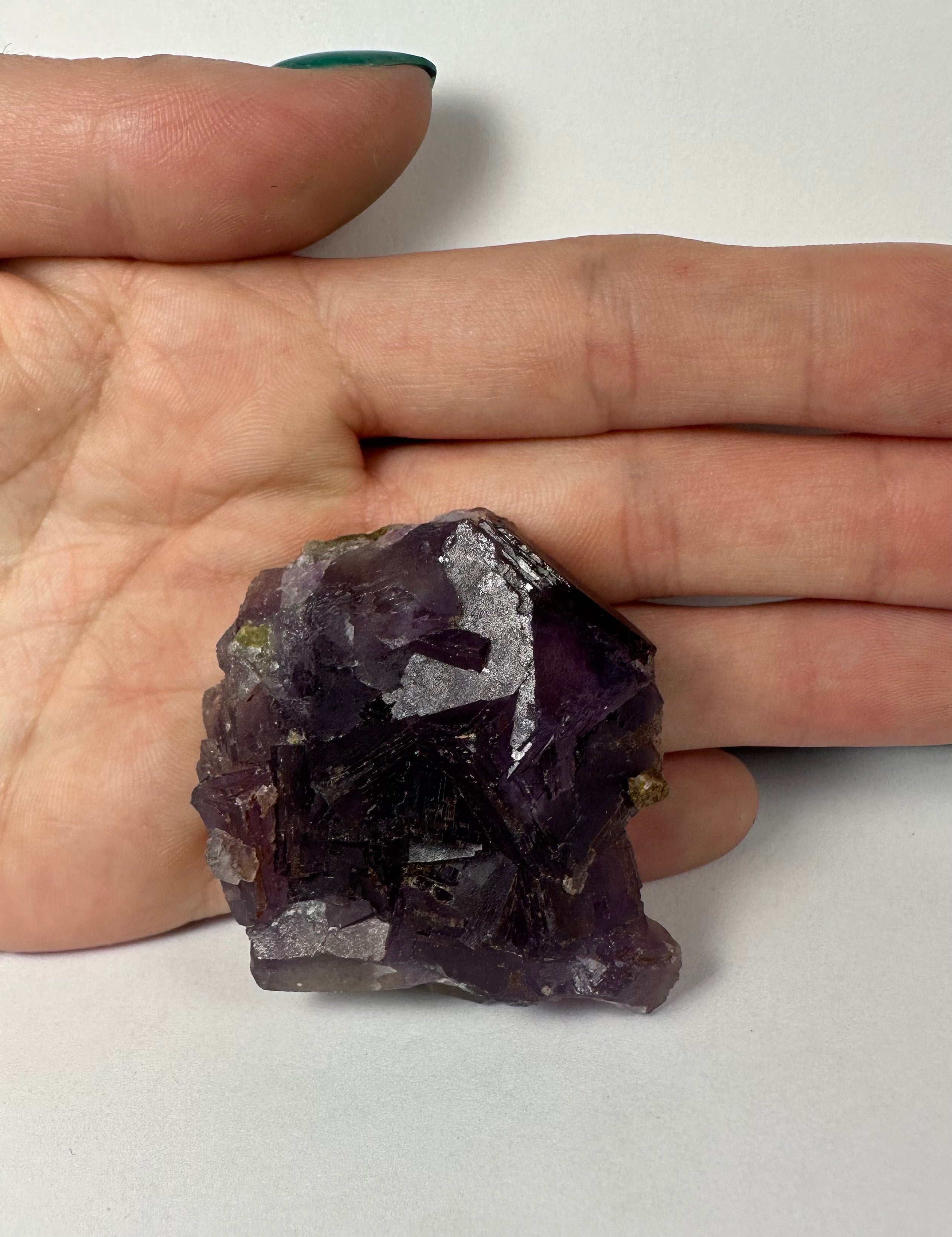 Purple Cubic Fluorite on matrix | Minerals | Wiccan Center