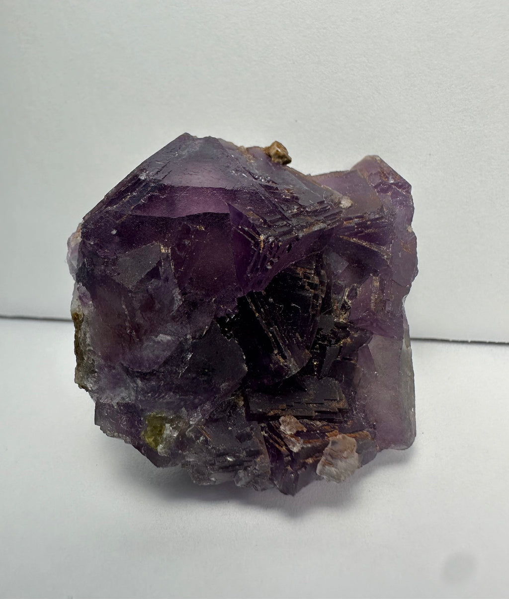 Purple Cubic Fluorite on matrix | Minerals | Wiccan Center