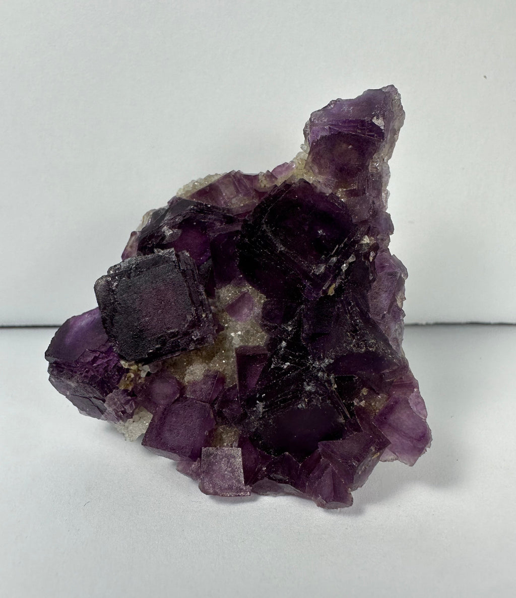 Purple Cubic Fluorite on matrix | Minerals | Wiccan Center