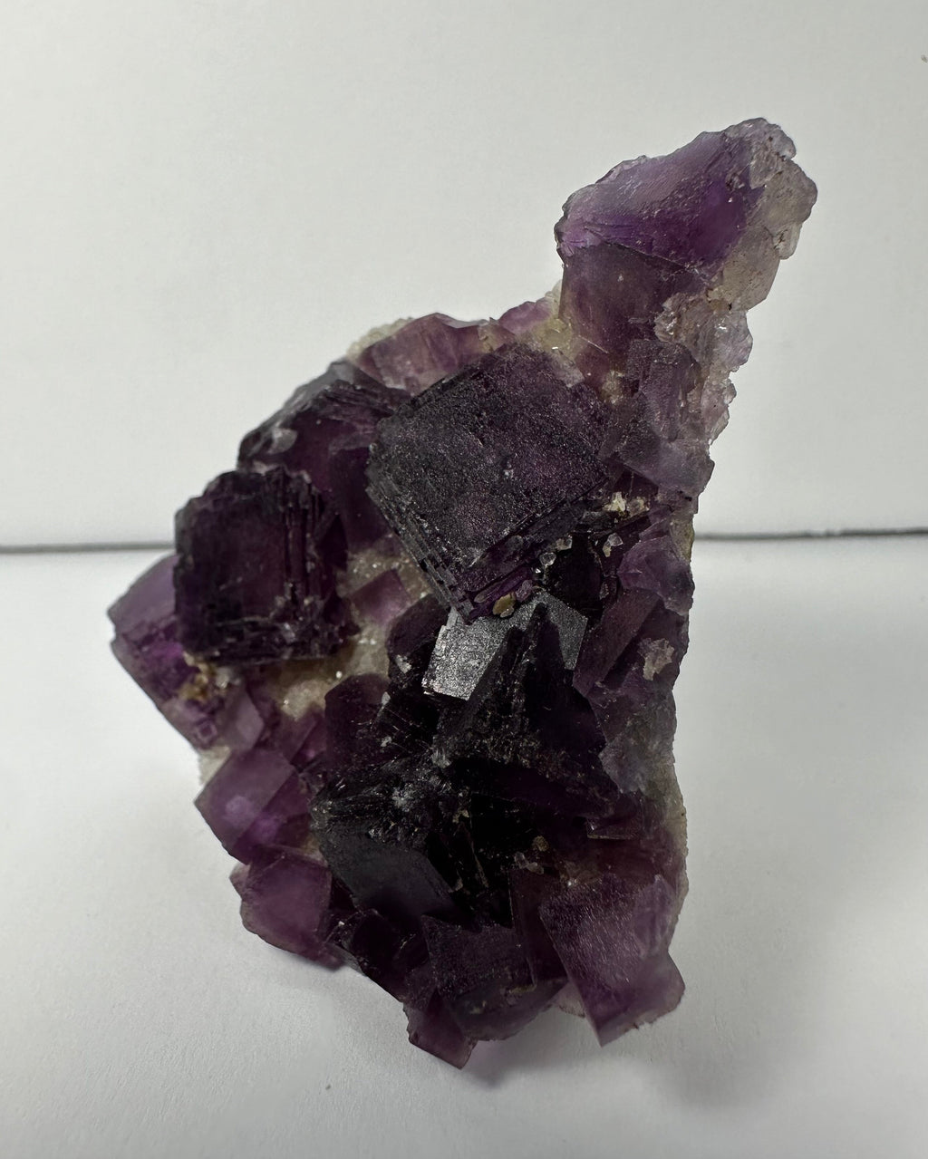 Purple Cubic Fluorite on matrix | Minerals | Wiccan Center