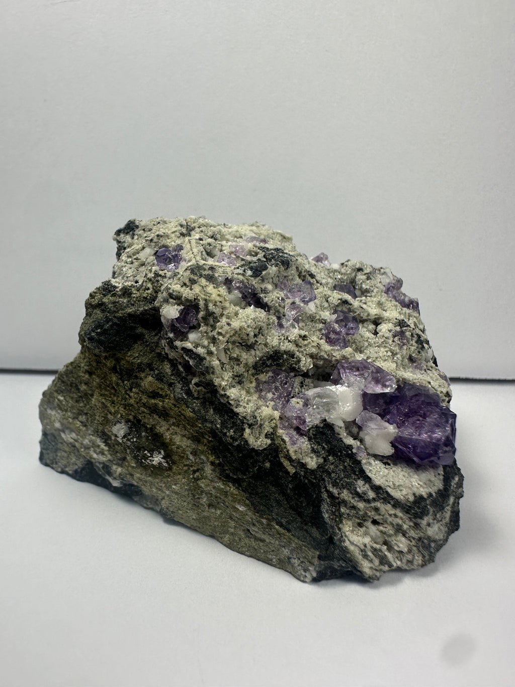 Purple Fluorite Clusters on Matrix | Minerals | Wiccan Center