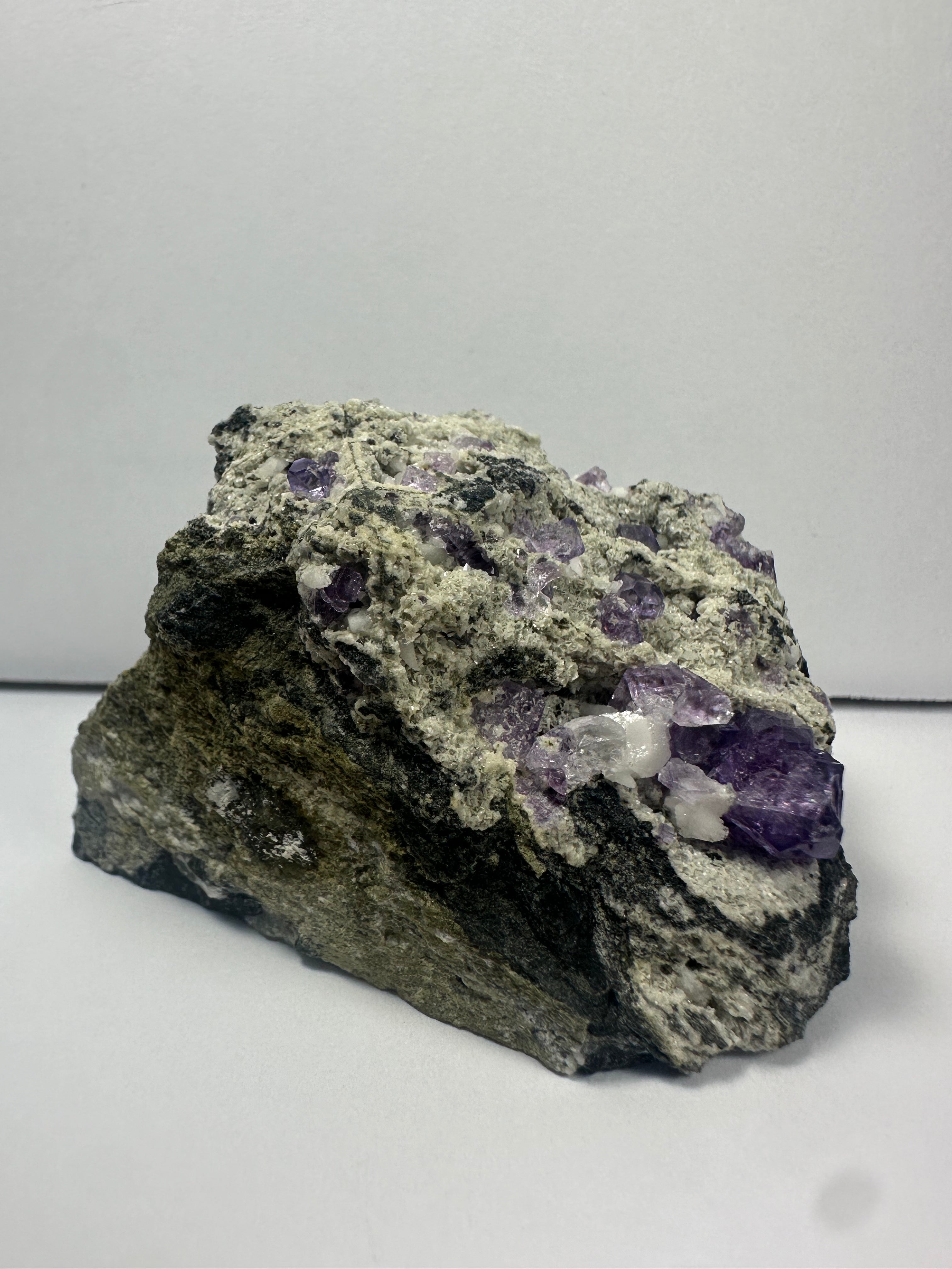 Purple Fluorite Clusters on Matrix | Minerals | Wiccan Center