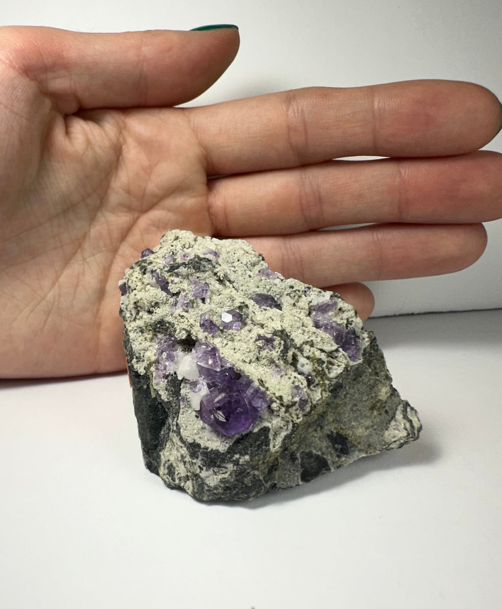 Purple Fluorite Clusters on Matrix | Minerals | Wiccan Center