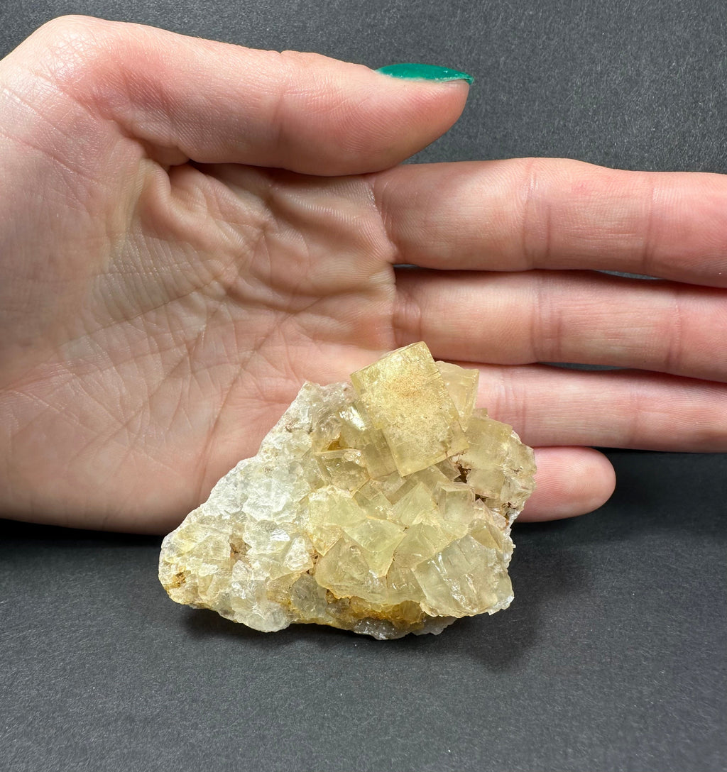 Yellow Fluorite Cluster | Minerals | Wiccan Center