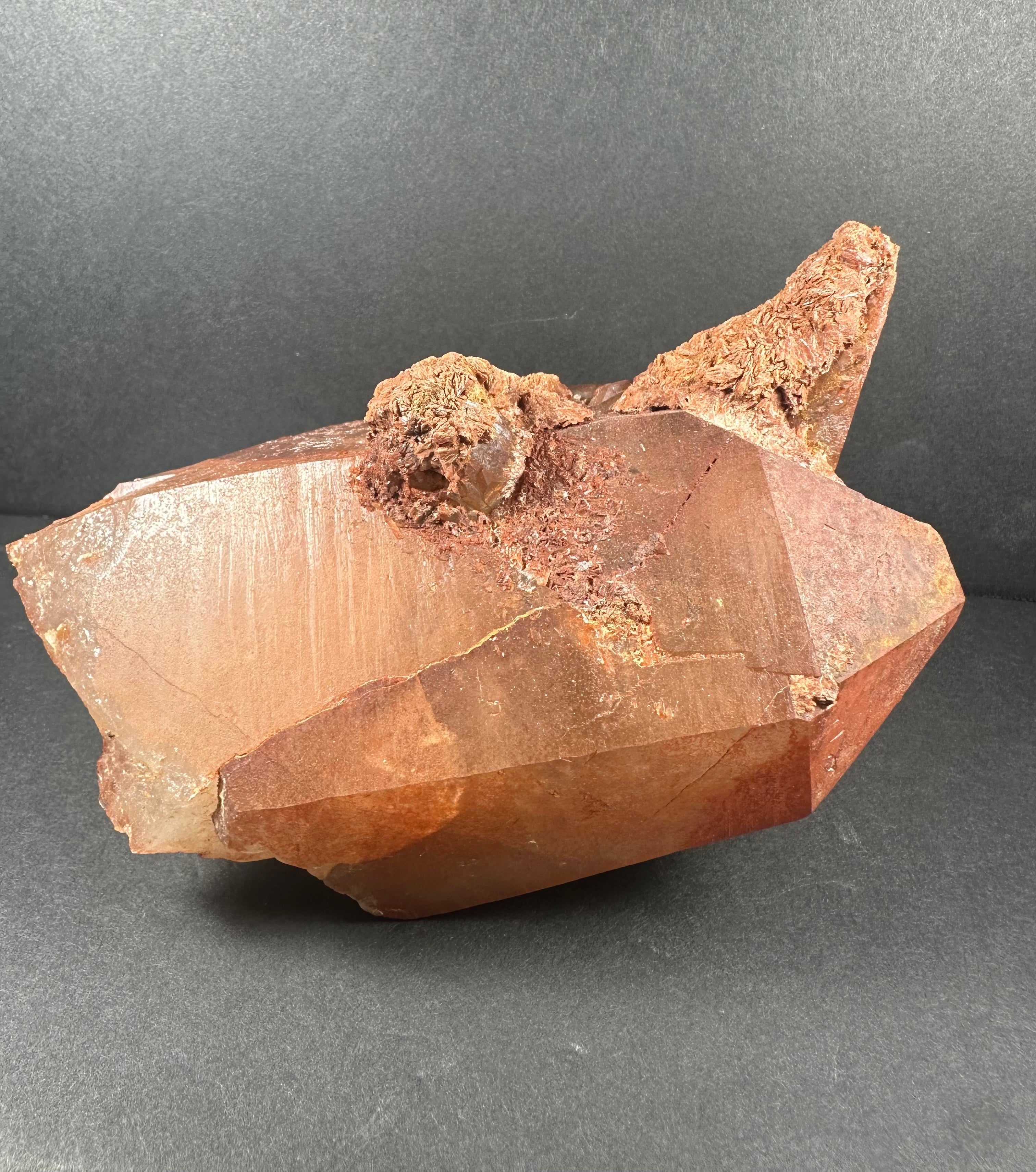 Tangerine Quartz Cluster Atlas mountains, Morocco | Minerals | Wiccan Center