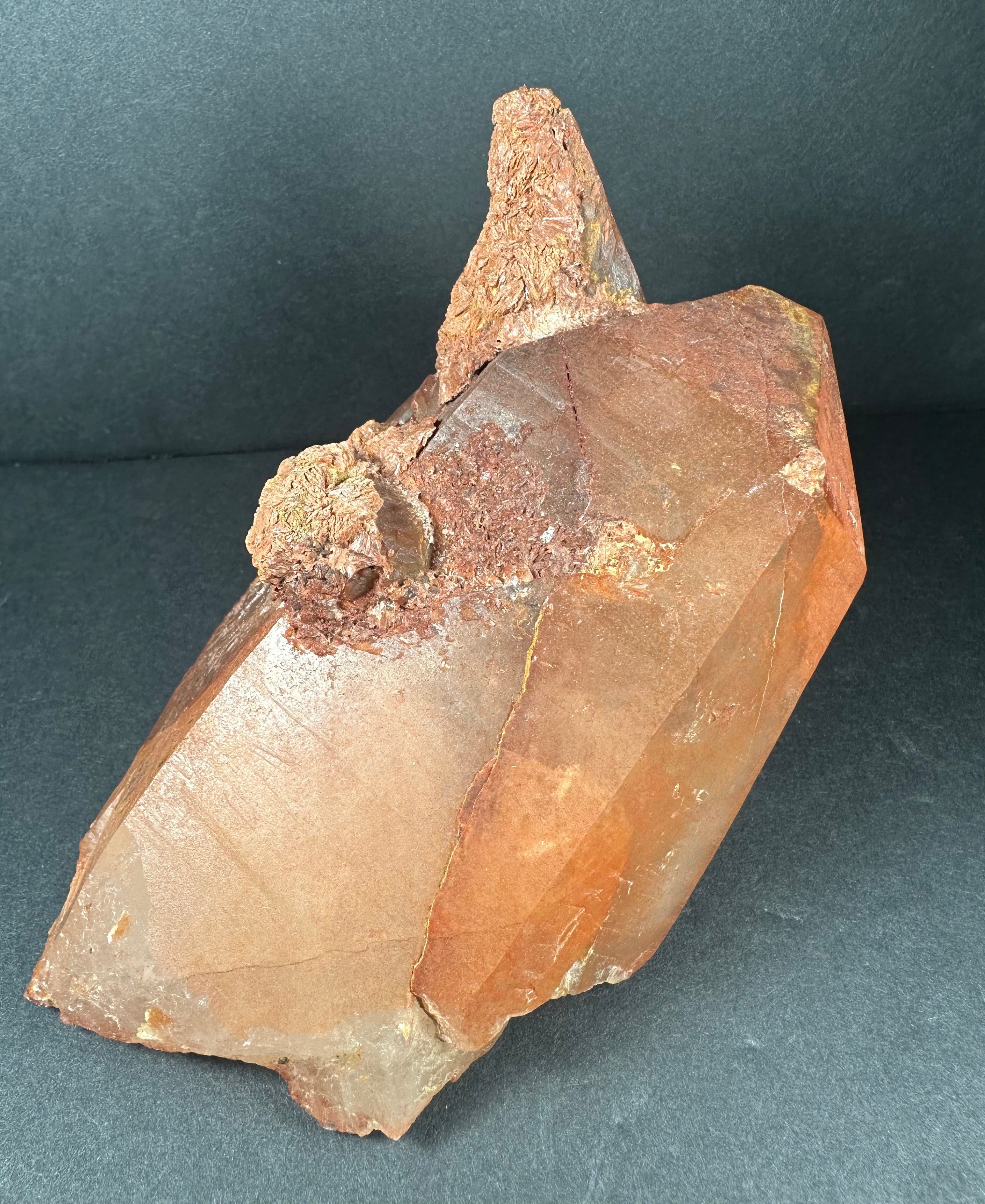 Tangerine Quartz Cluster Atlas mountains, Morocco | Minerals | Wiccan Center