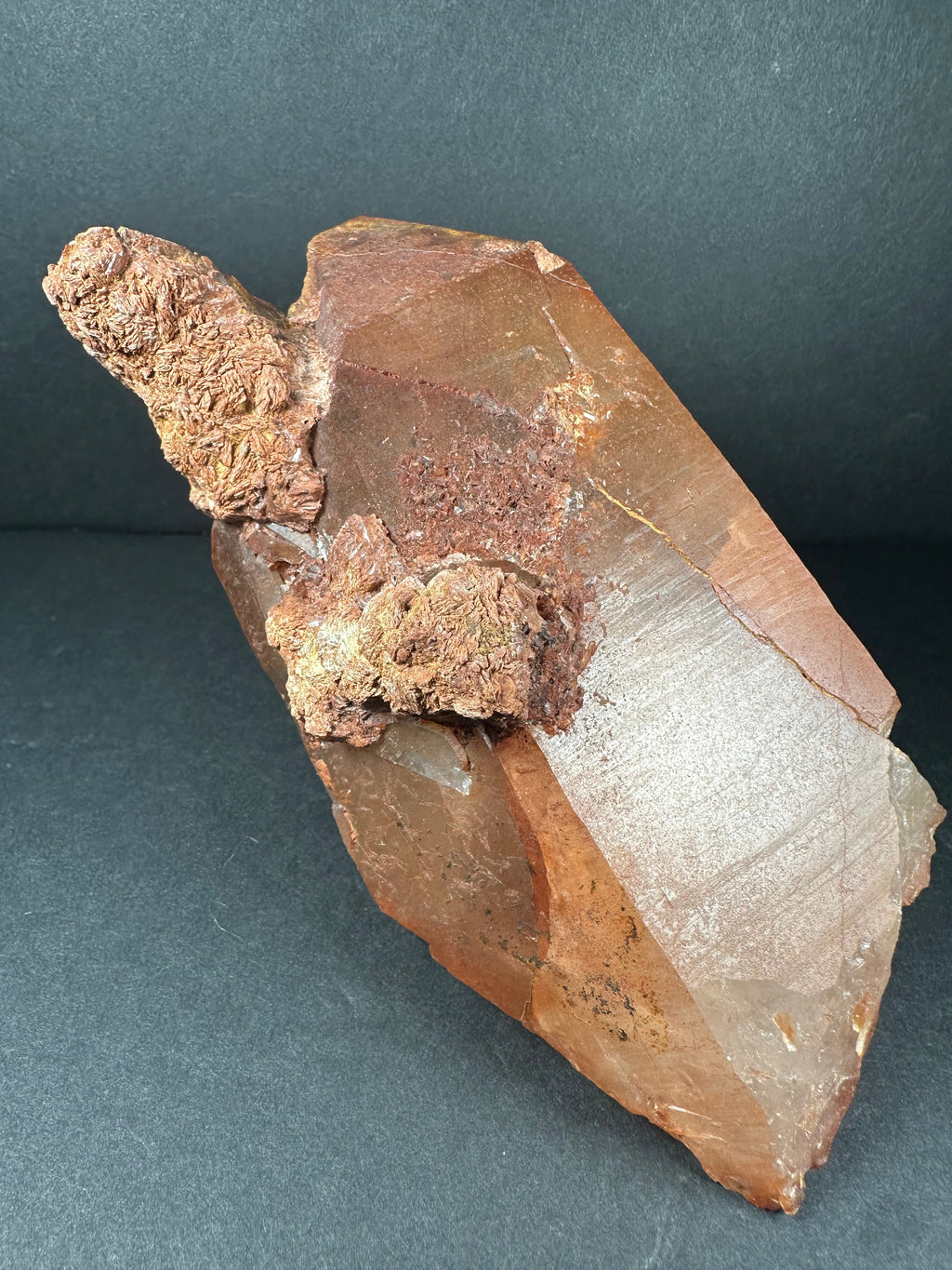 Tangerine Quartz Cluster Atlas mountains, Morocco | Minerals | Wiccan Center
