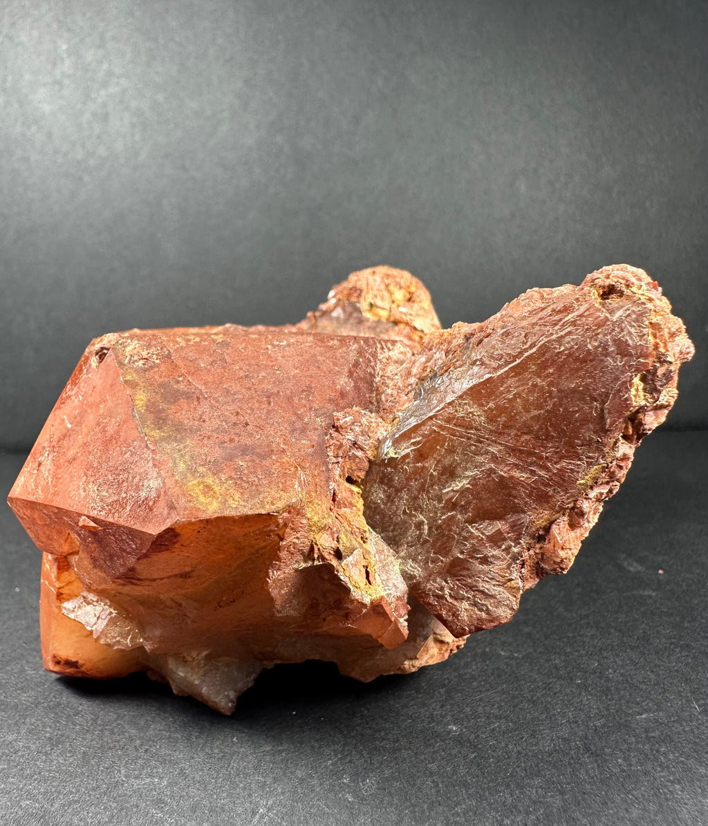 Tangerine Quartz Cluster Atlas mountains, Morocco | Minerals | Wiccan Center