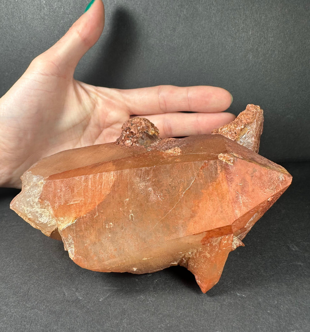 Tangerine Quartz Cluster Atlas mountains, Morocco | Minerals | Wiccan Center