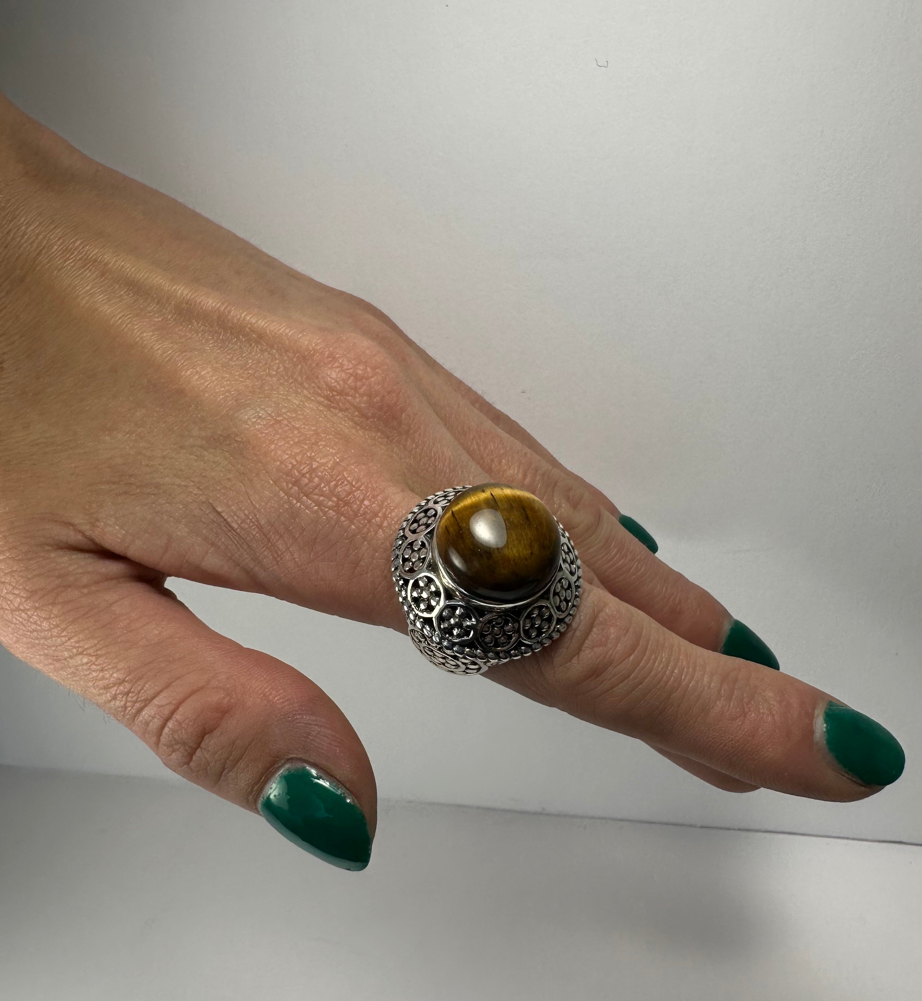 Tiger's Eye Ring | Jewelry | Wiccan Center