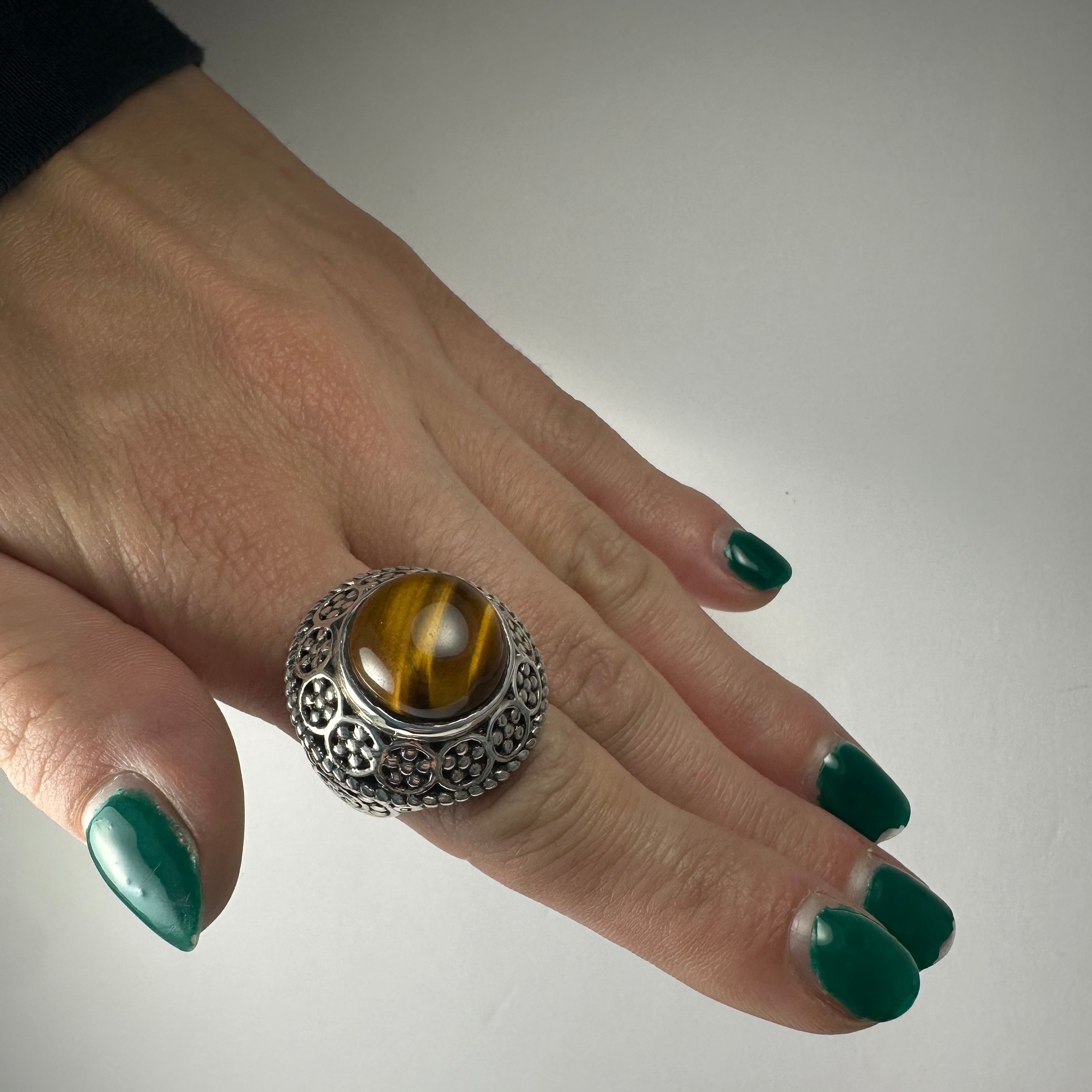Tiger's Eye Ring | Jewelry | Wiccan Center