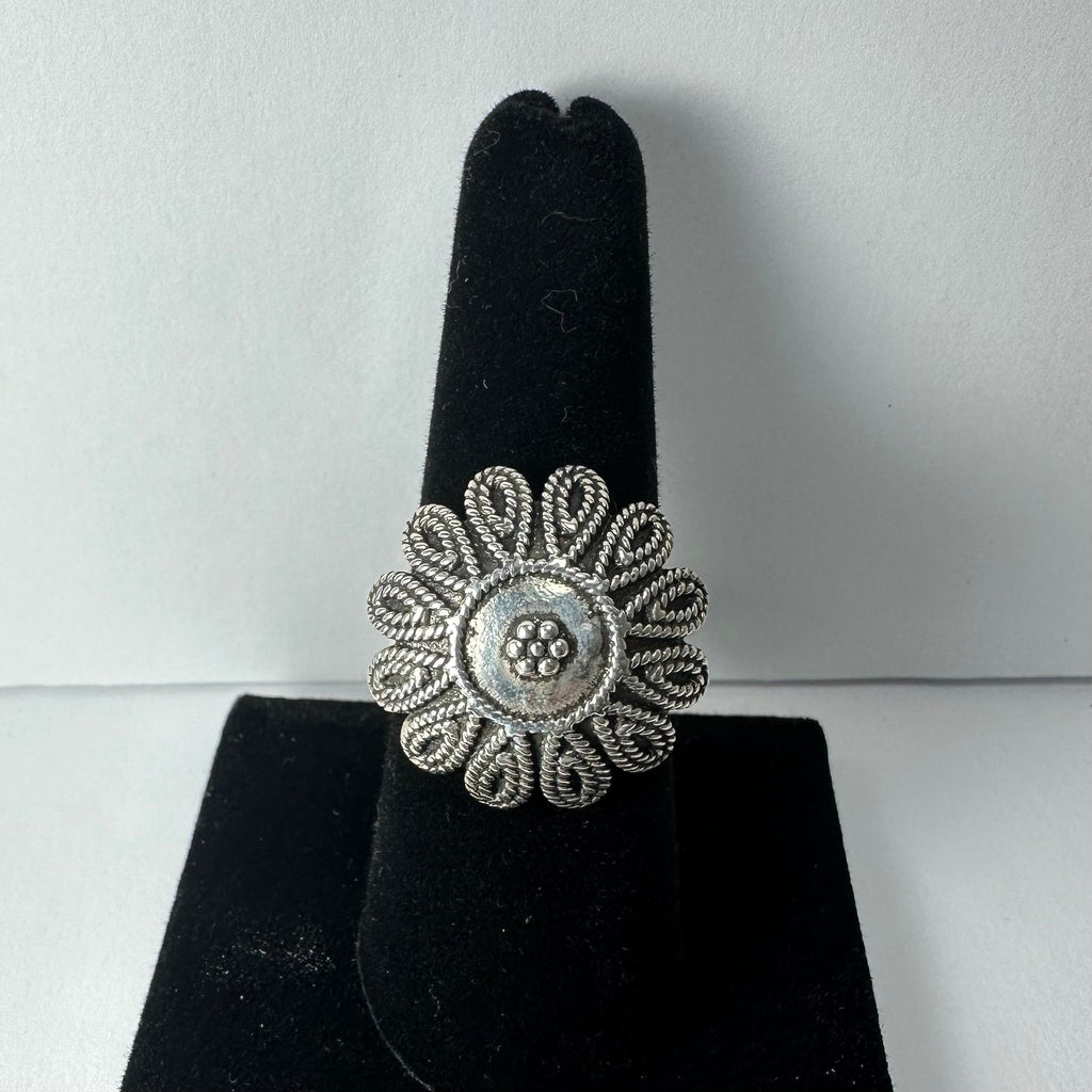 .925 Sterling Silver Flower Ring | Jewelry | Wiccan Center