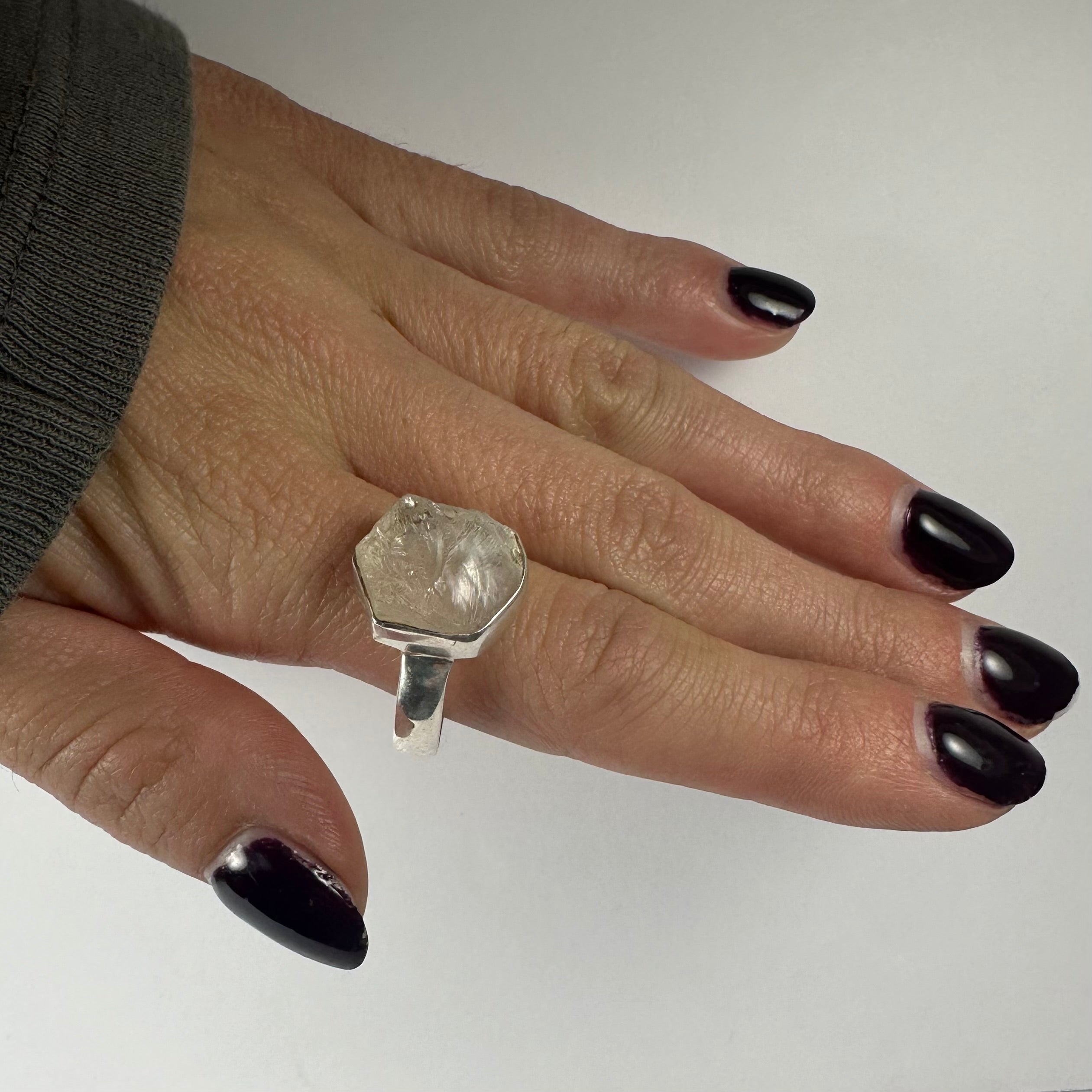 Natural Rough Quartz Ring | Jewelry | Wiccan Center