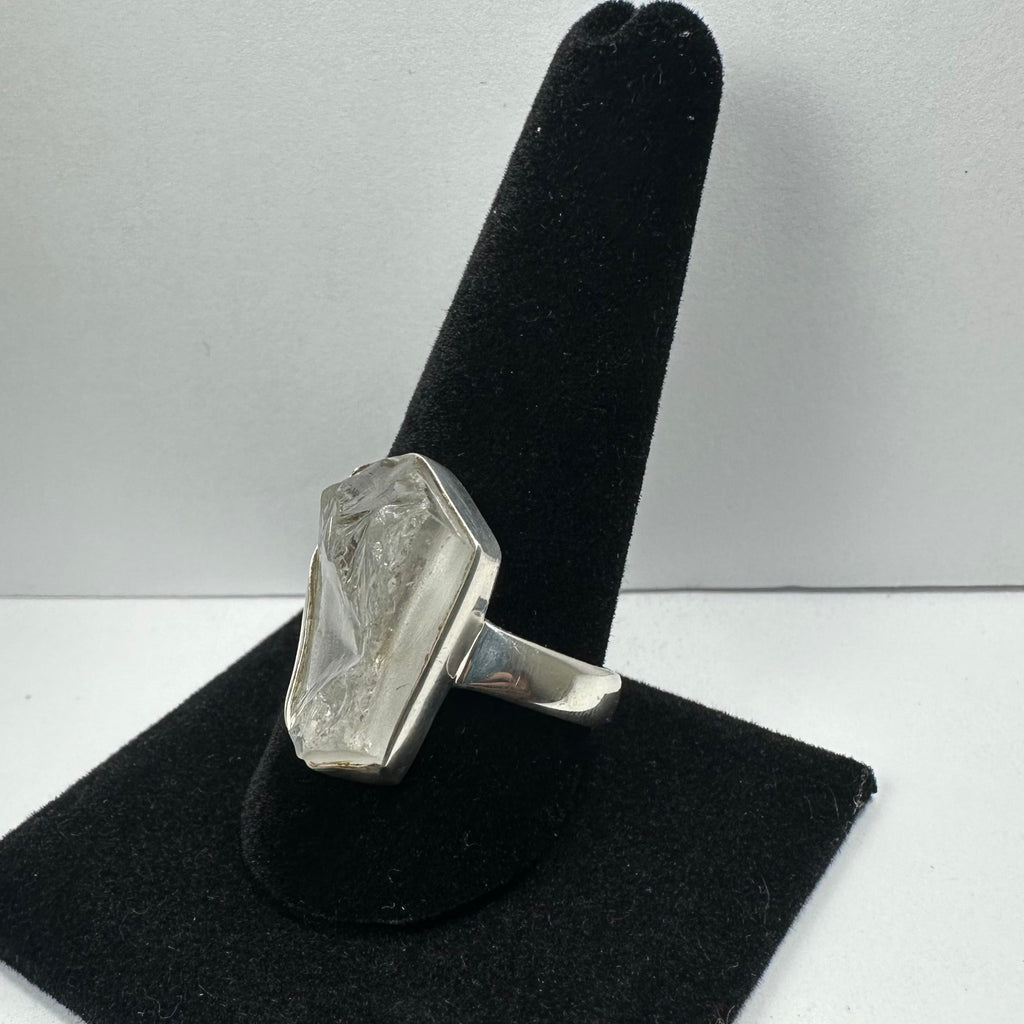 Natural Rough Quartz Ring | Jewelry | Wiccan Center