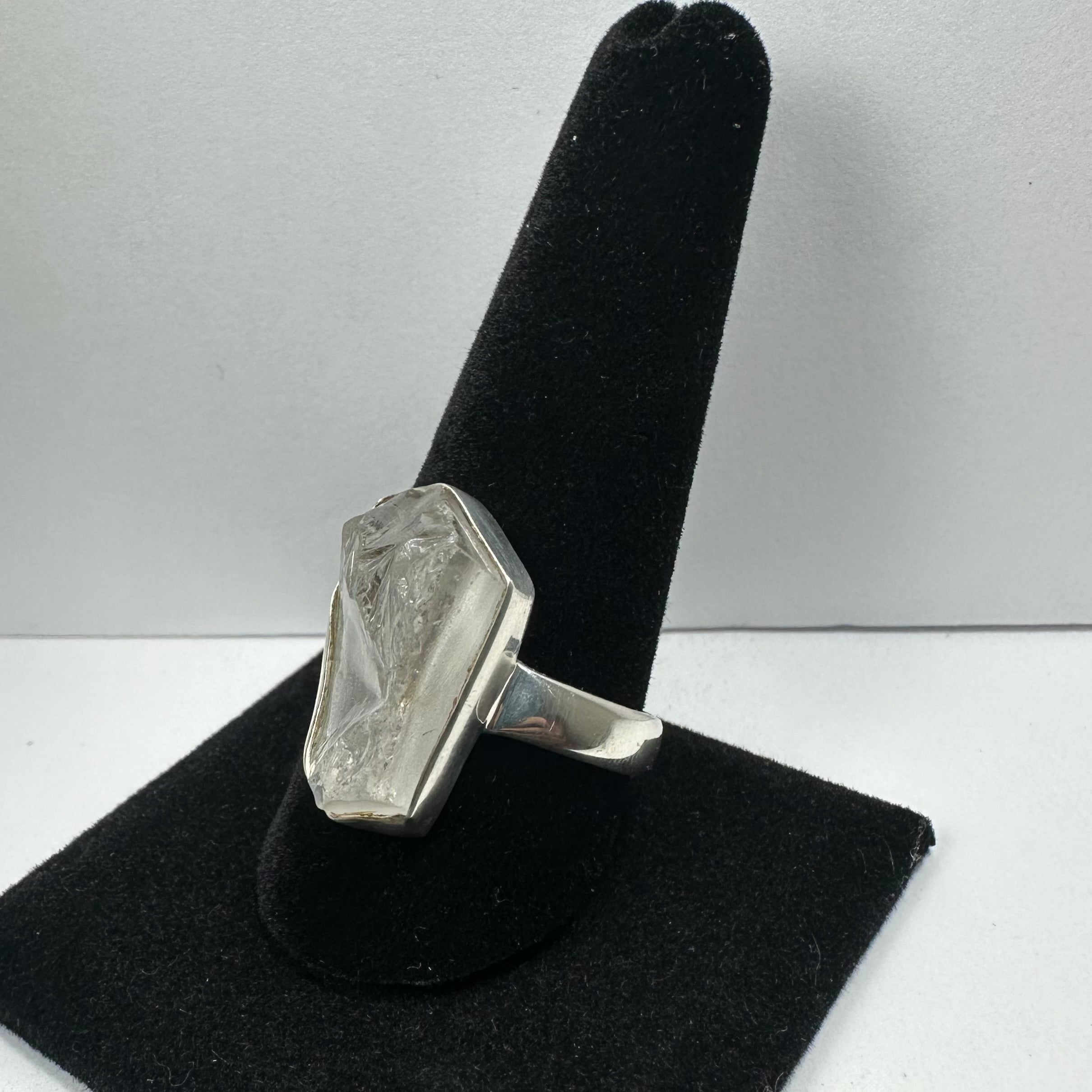 Natural Rough Quartz Ring | Jewelry | Wiccan Center