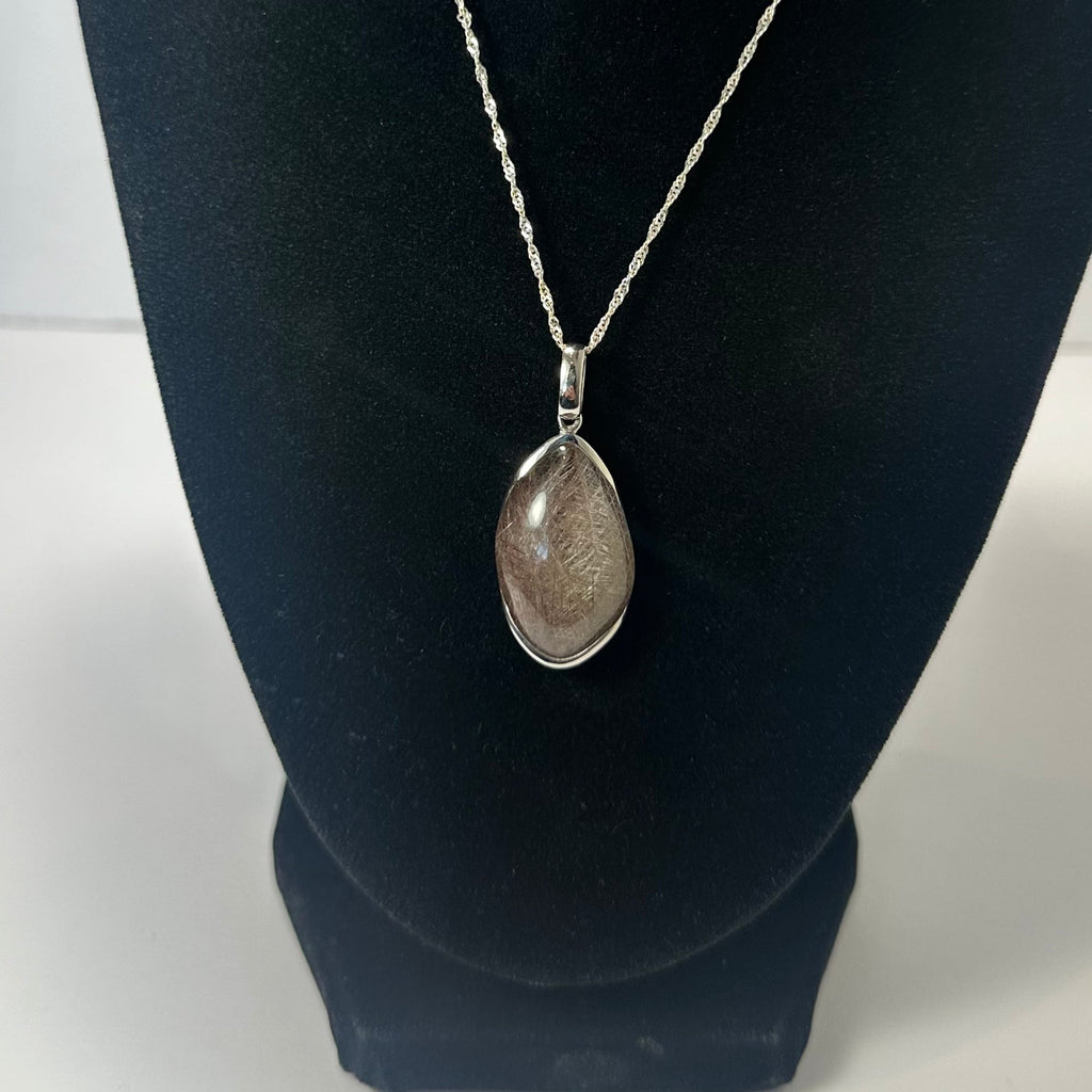 Silver Rutile Teardrop Pendant | Jewelry | Wiccan Center