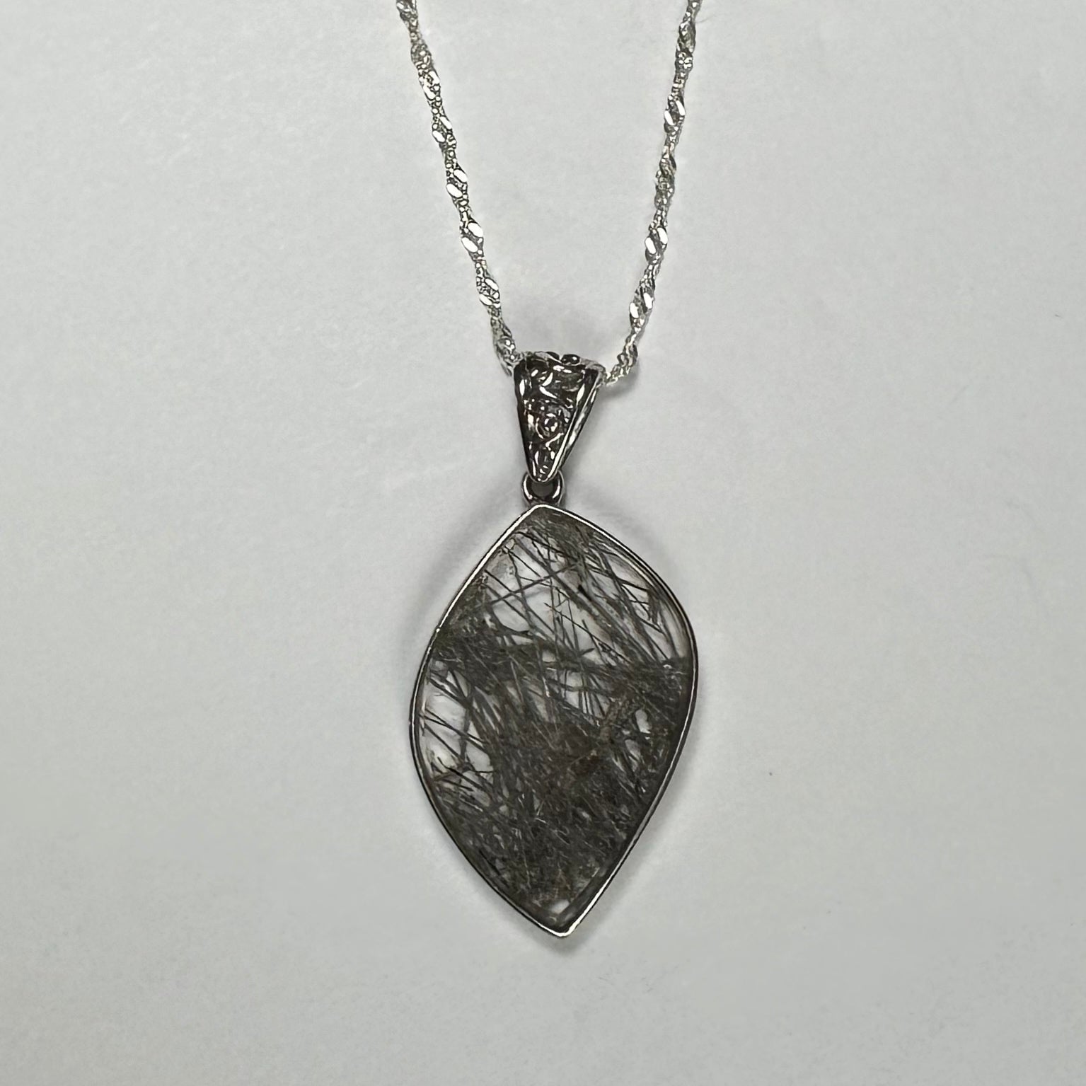 Rutilated Quartz Flame Pendant | Jewelry | Wiccan Center