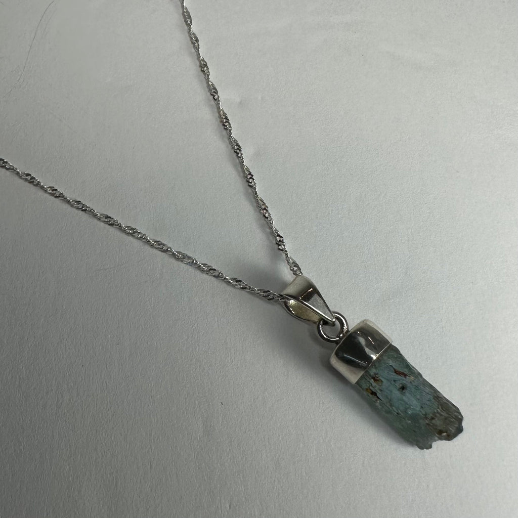 Natural Aquamarine Beryl Pendnat | Jewelry | Wiccan Center