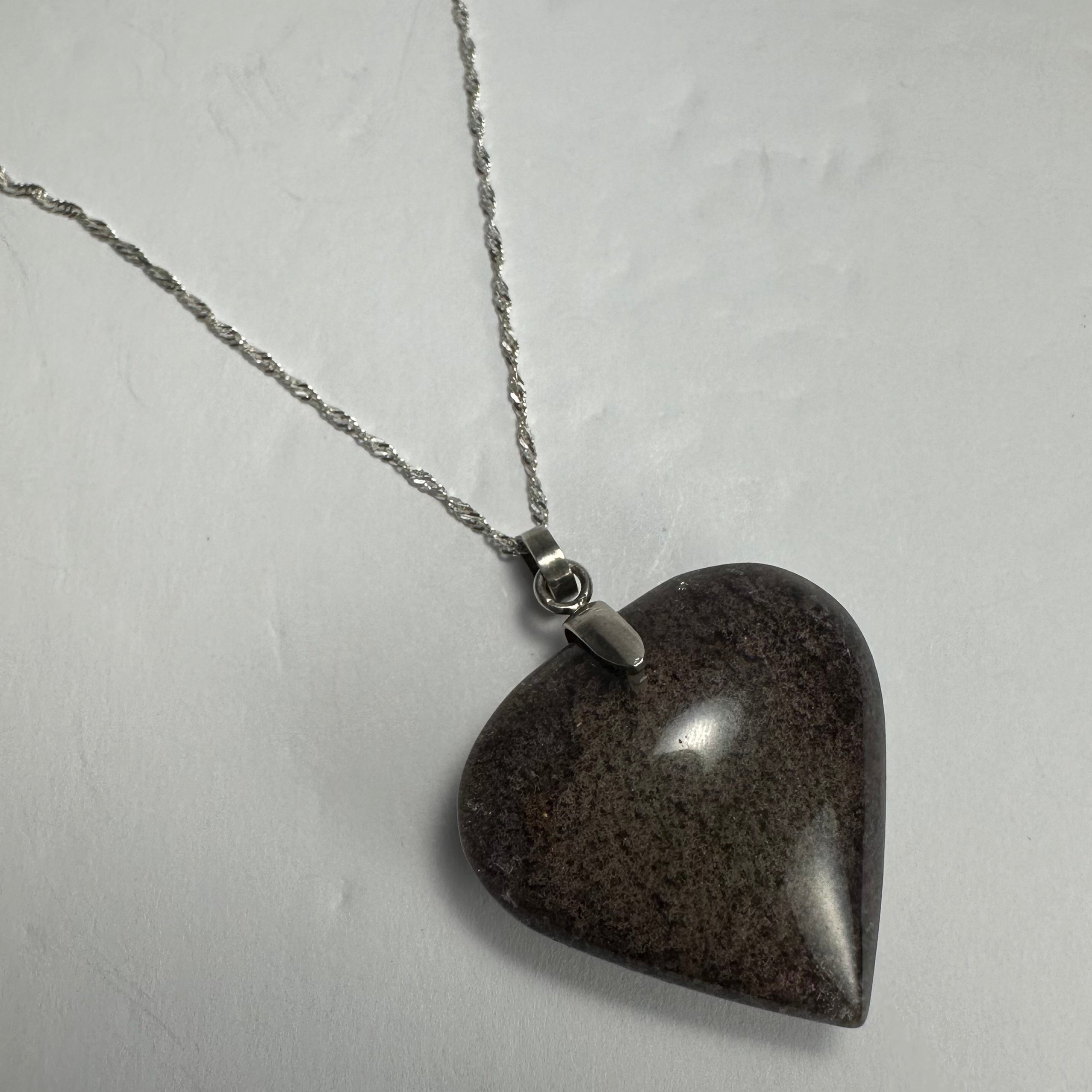 Lodalite included Quartz Heart Pendant | Jewelry | Wiccan Center