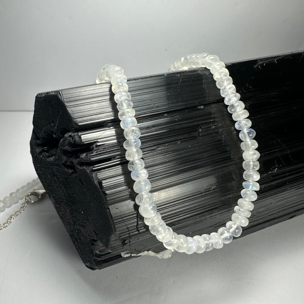 Moonstone Rondele Bead Necklace | Jewelry | Wiccan Center