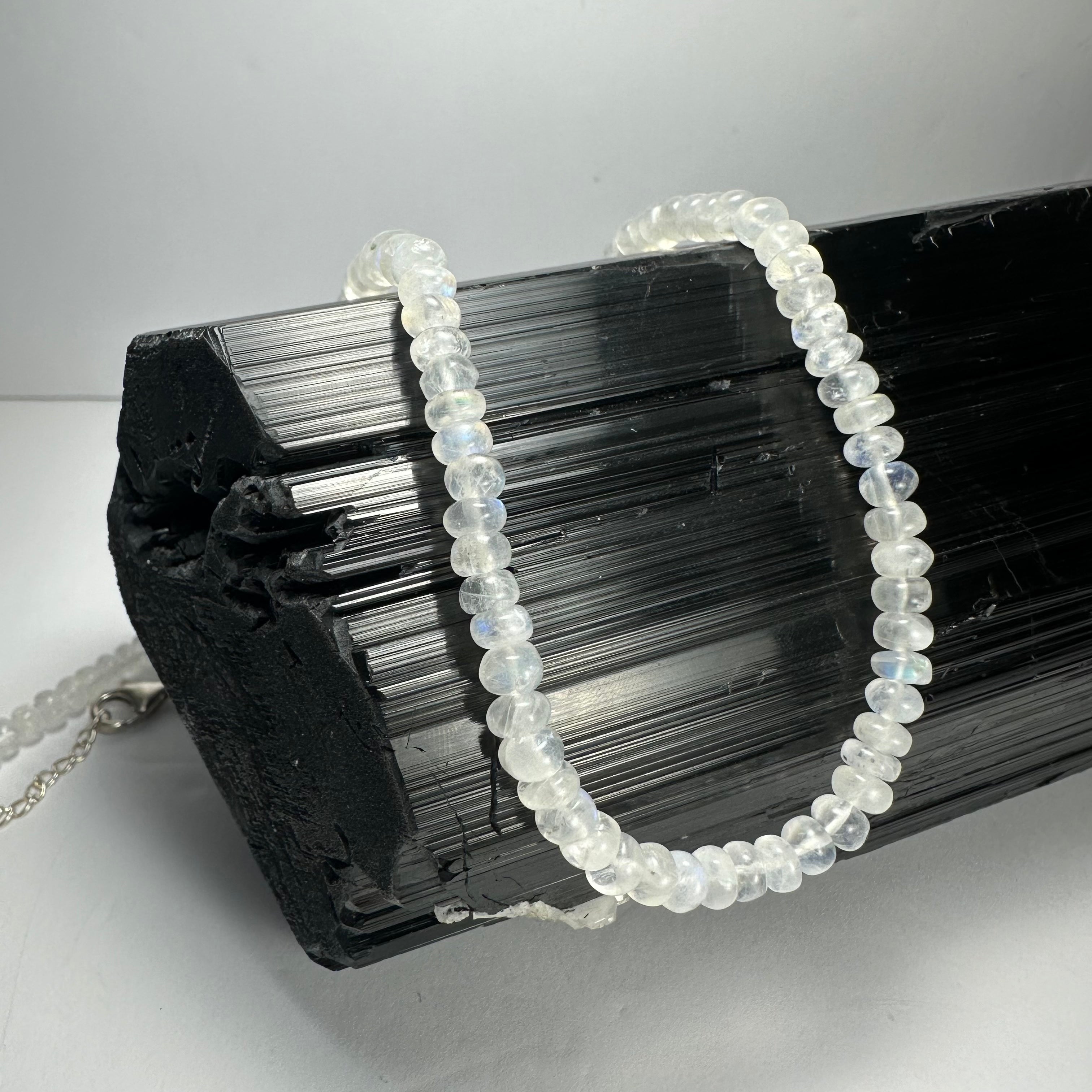 Moonstone Rondele Bead Necklace | Jewelry | Wiccan Center
