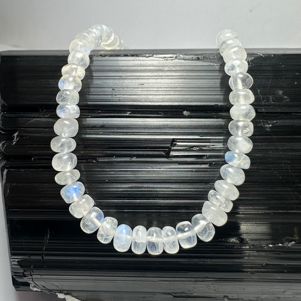 Moonstone Rondele Bead Necklace | Jewelry | Wiccan Center