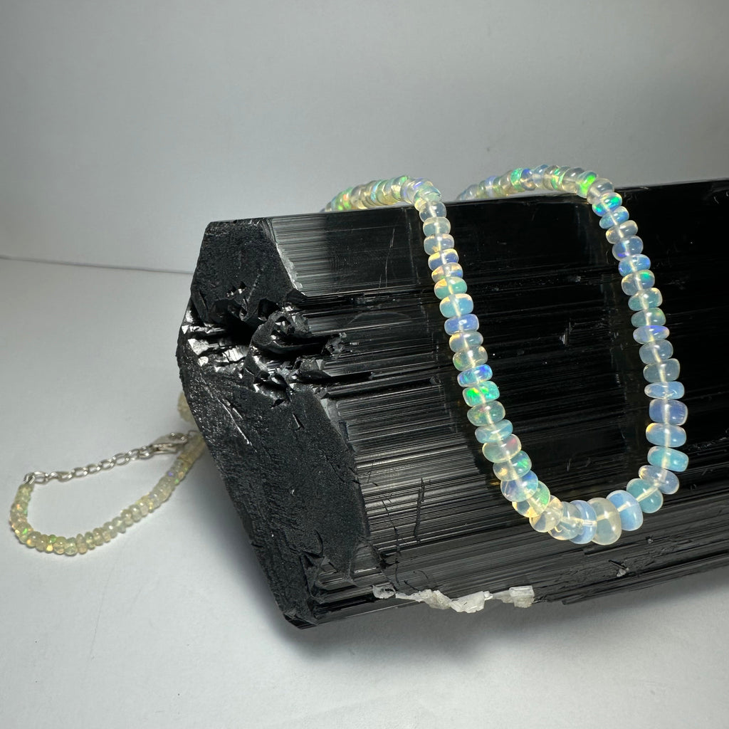 Welo Opal Graduated Bead Necklace Ethiopia | Jewelry | Wiccan Center
