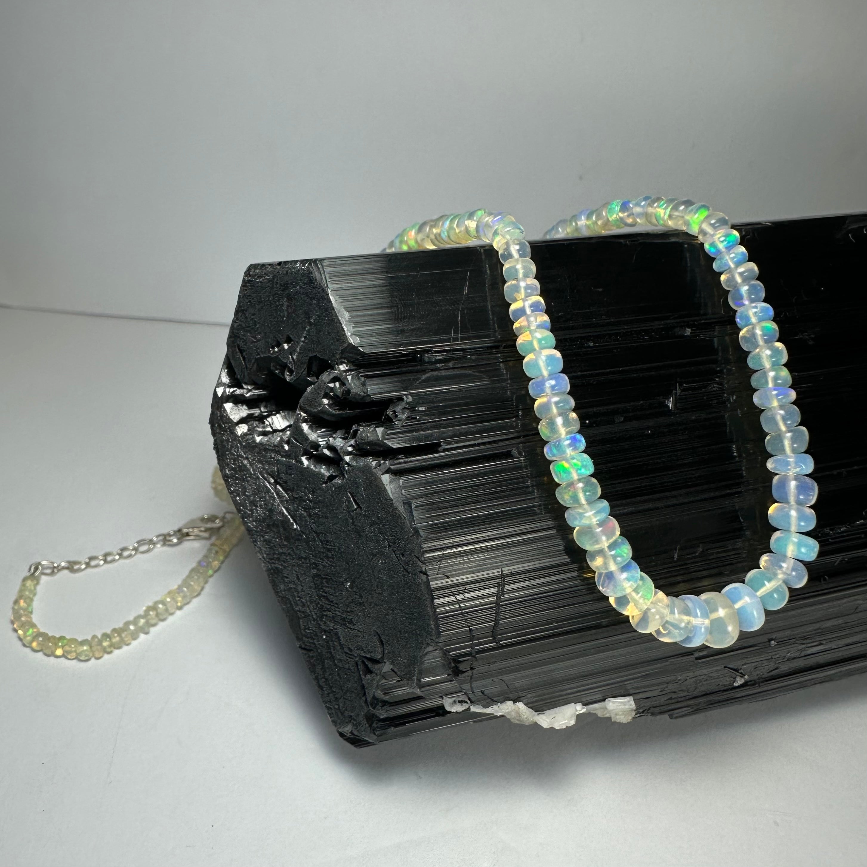 Welo Opal Graduated Bead Necklace Ethiopia | Jewelry | Wiccan Center