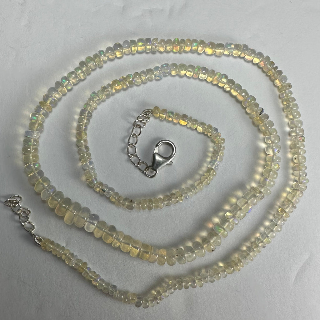 Welo Opal Graduated Bead Necklace Ethiopia | Jewelry | Wiccan Center