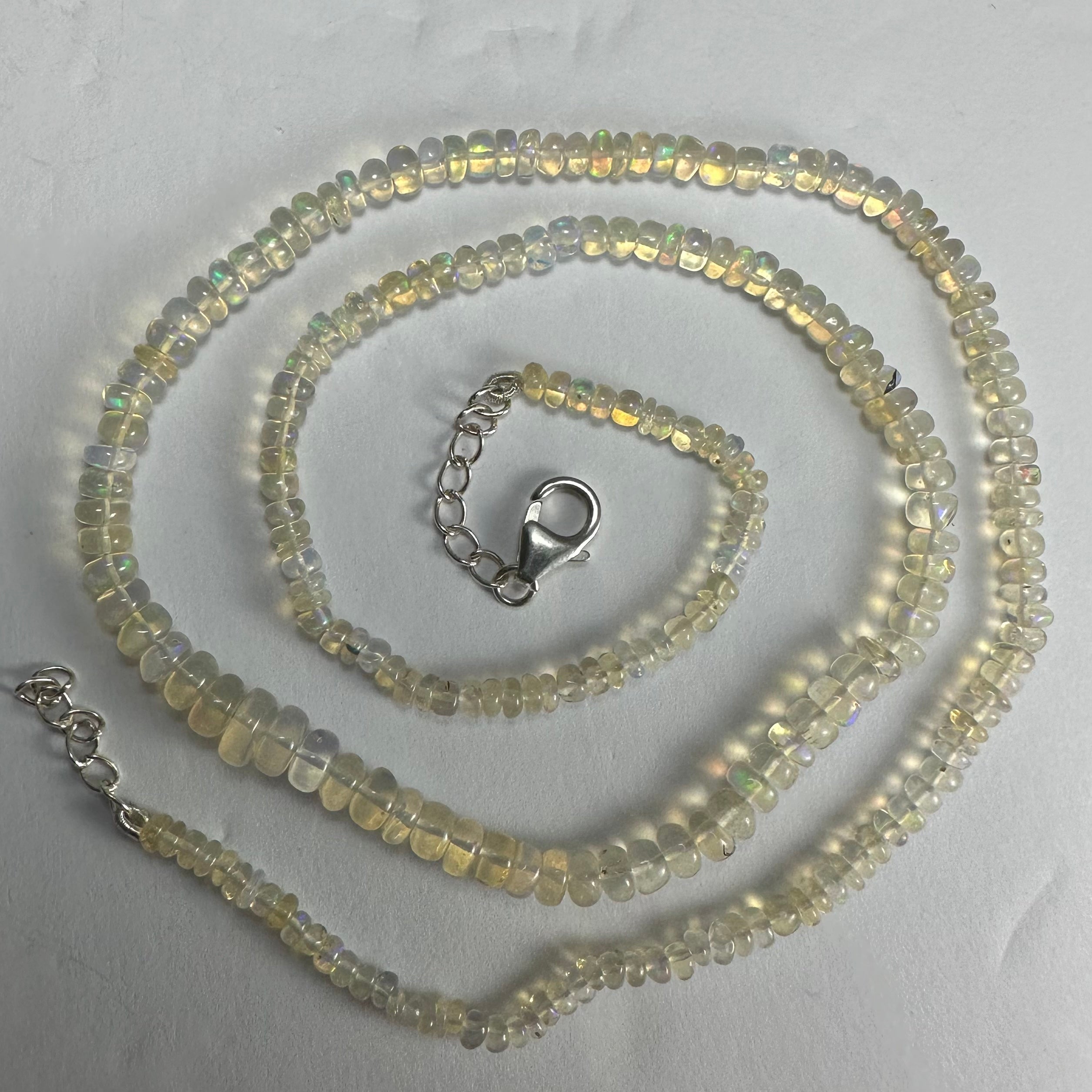 Welo Opal Graduated Bead Necklace Ethiopia | Jewelry | Wiccan Center