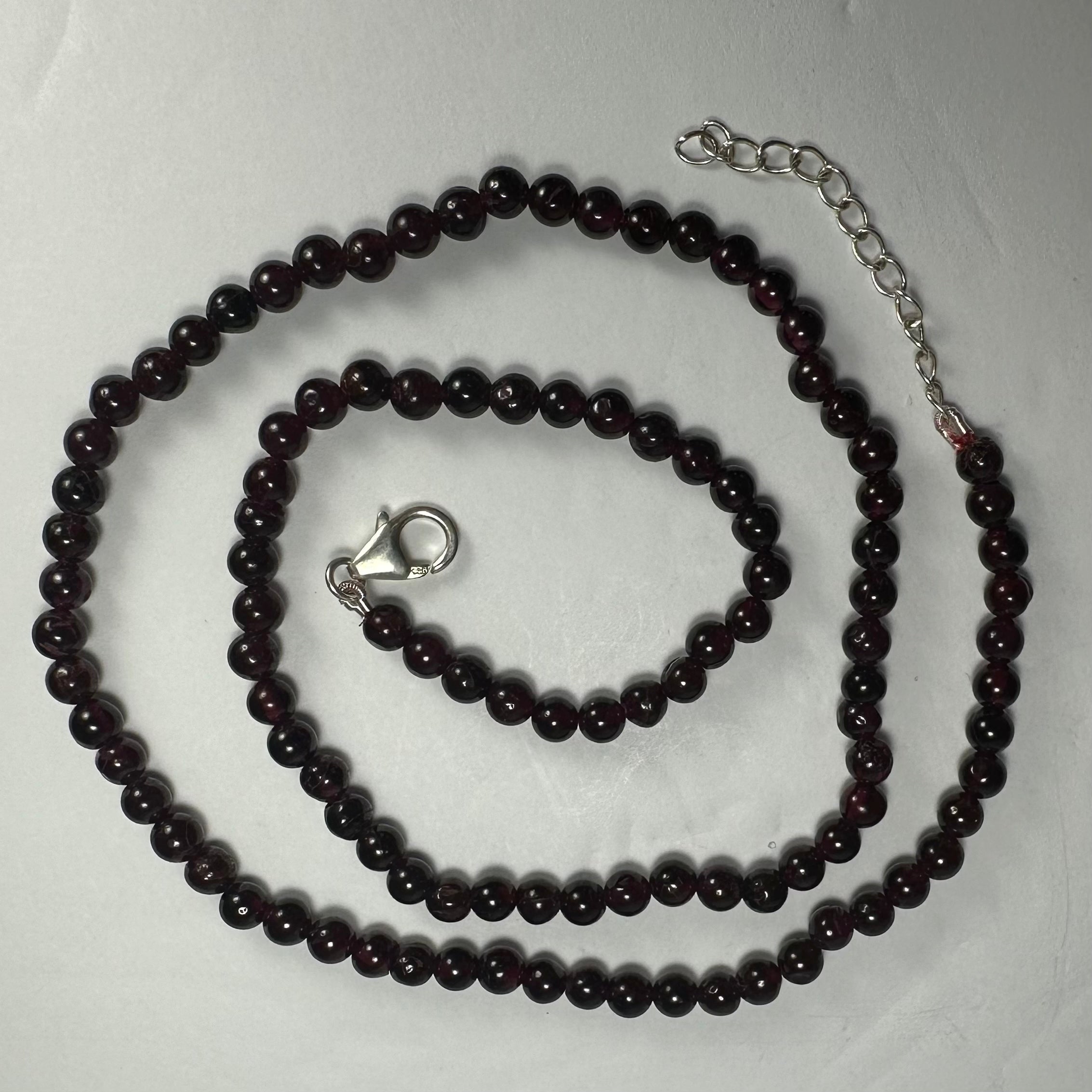 Red Garnet Round Bead Necklace | Jewelry | Wiccan Center